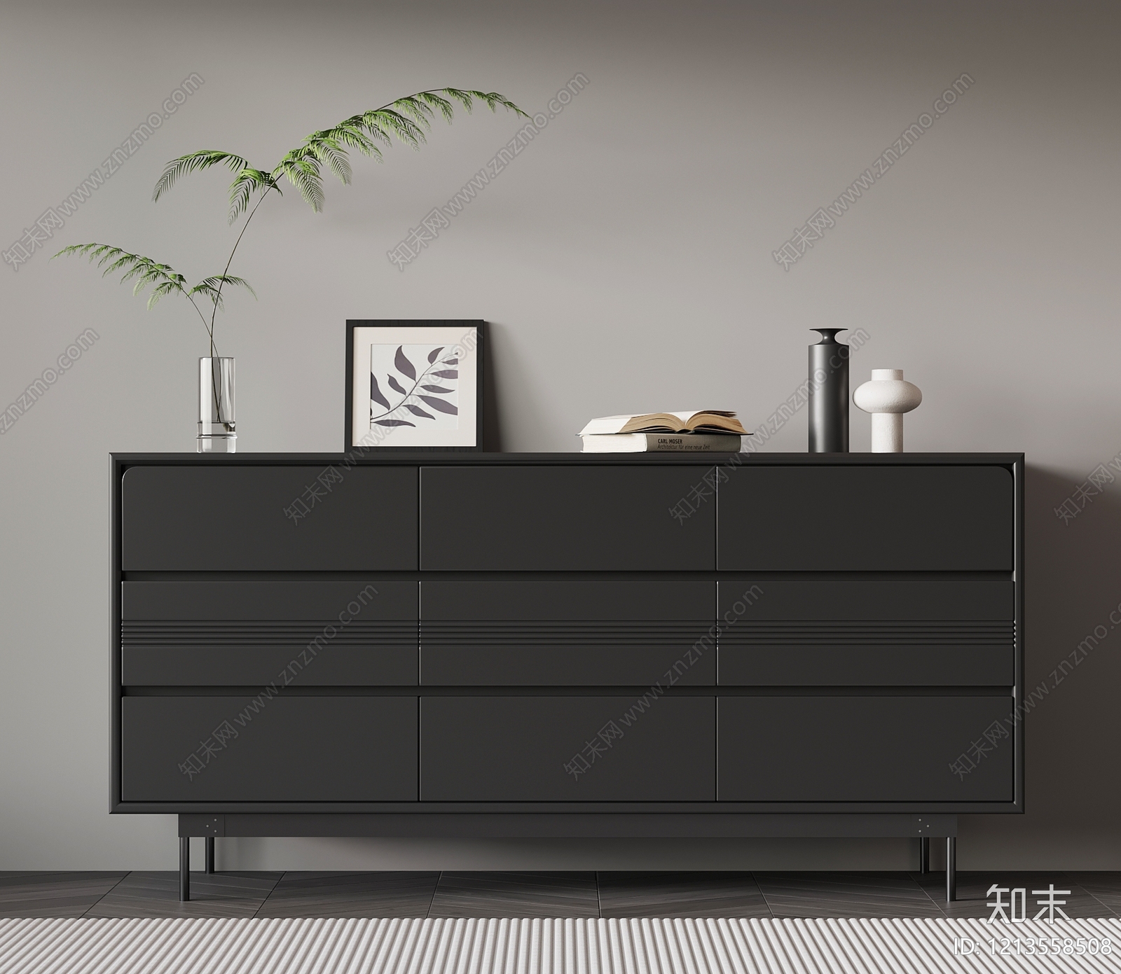 极简主义储物柜3D模型下载【ID:1213558508】