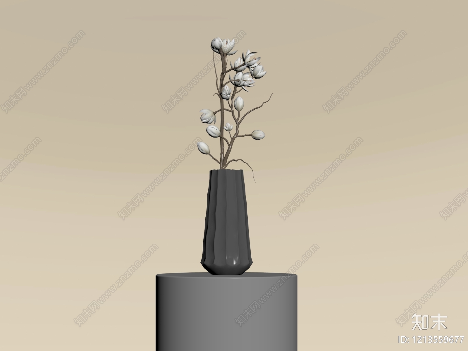 现代花瓶SU模型下载【ID:1213559677】