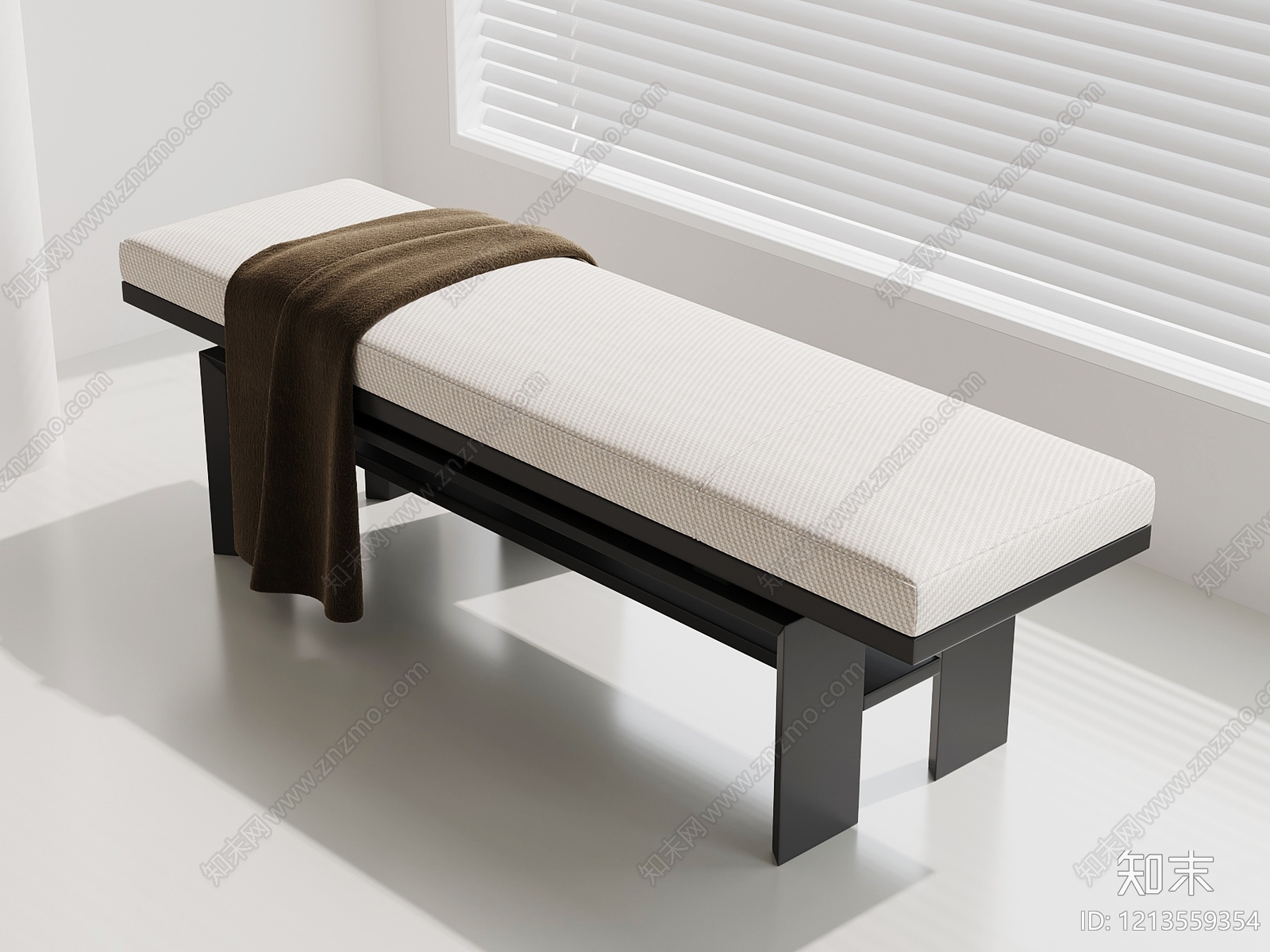 极简床尾凳3D模型下载【ID:1213559354】