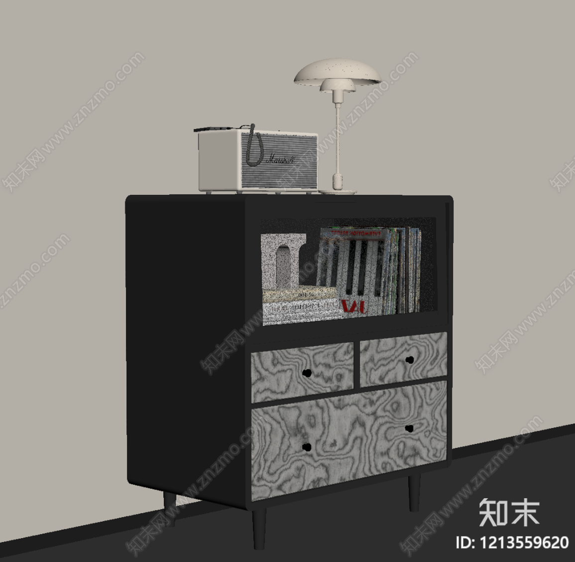 现代简约斗柜SU模型下载【ID:1213559620】