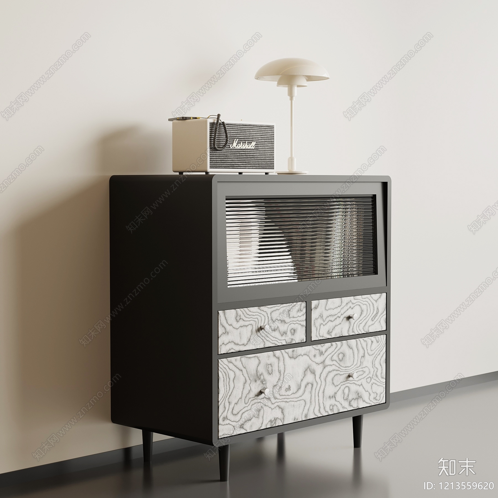 现代简约斗柜SU模型下载【ID:1213559620】