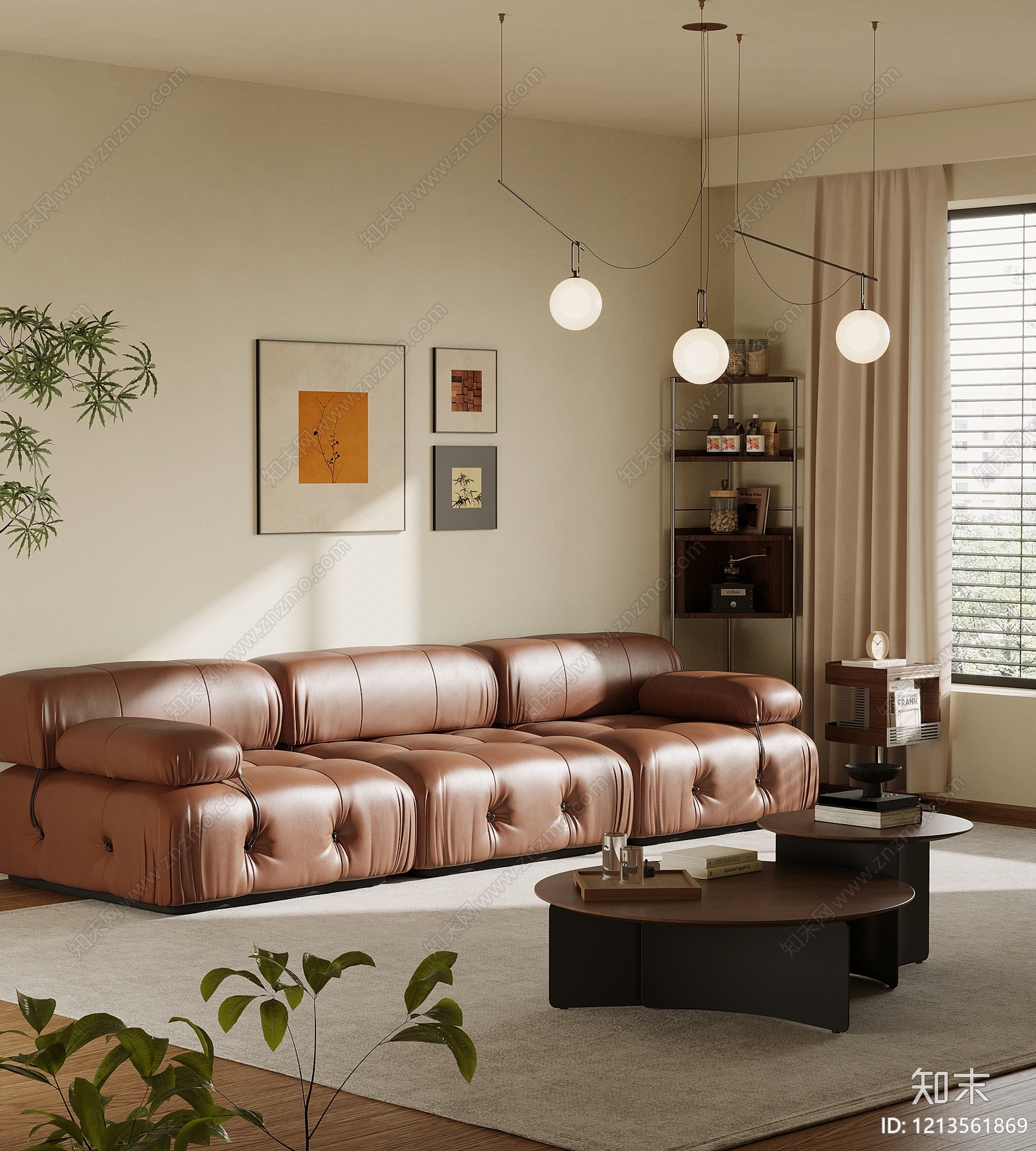 中古风多人沙发3D模型下载【ID:1213561869】