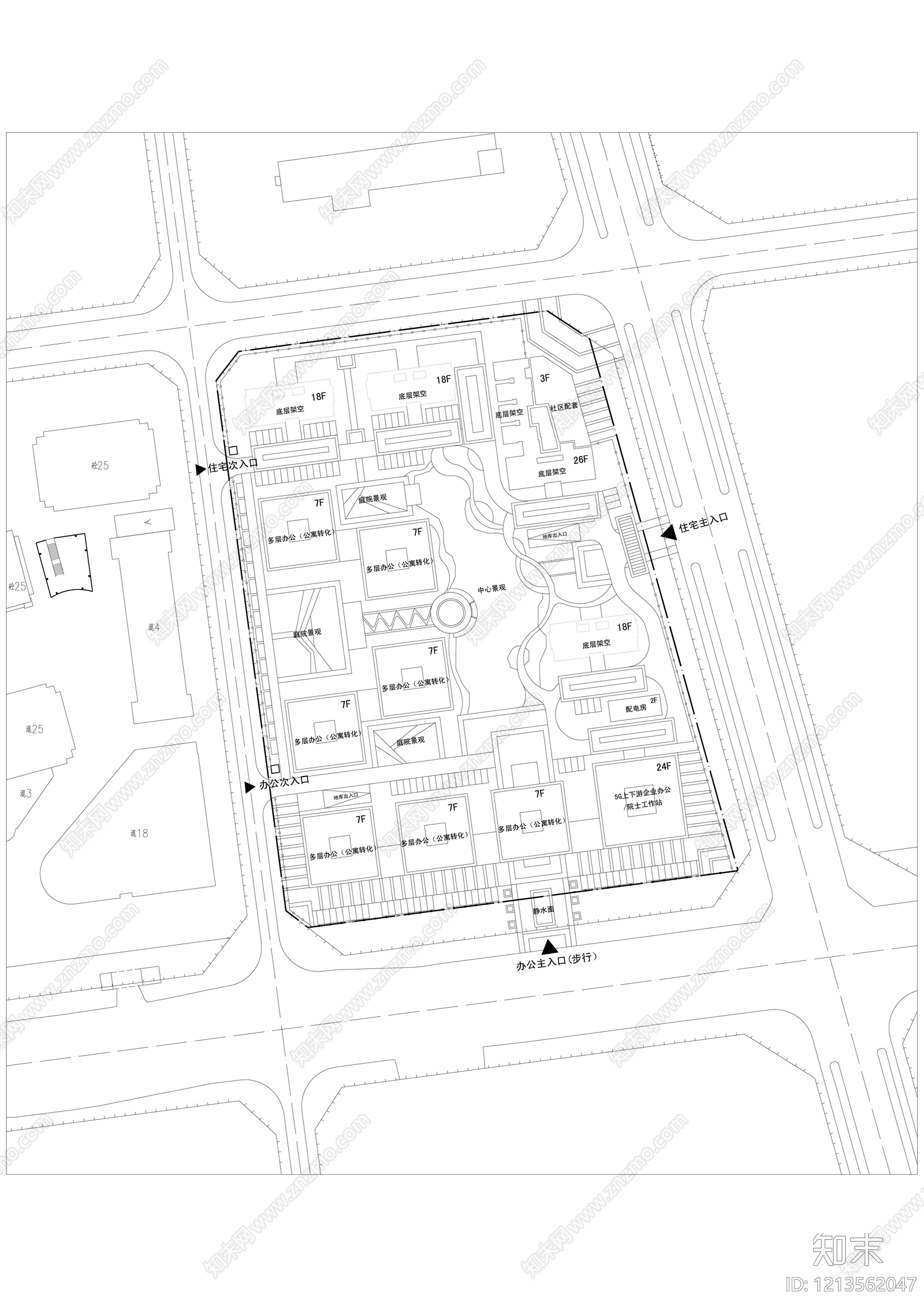 公寓建筑CAD图纸