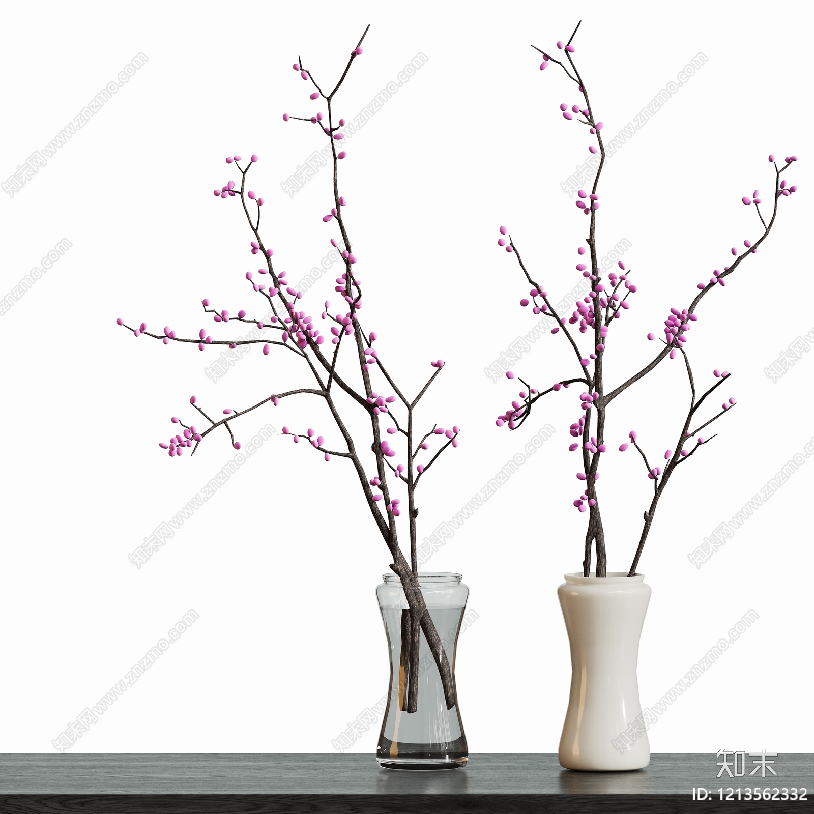 现代简约花艺SU模型下载【ID:1213562332】