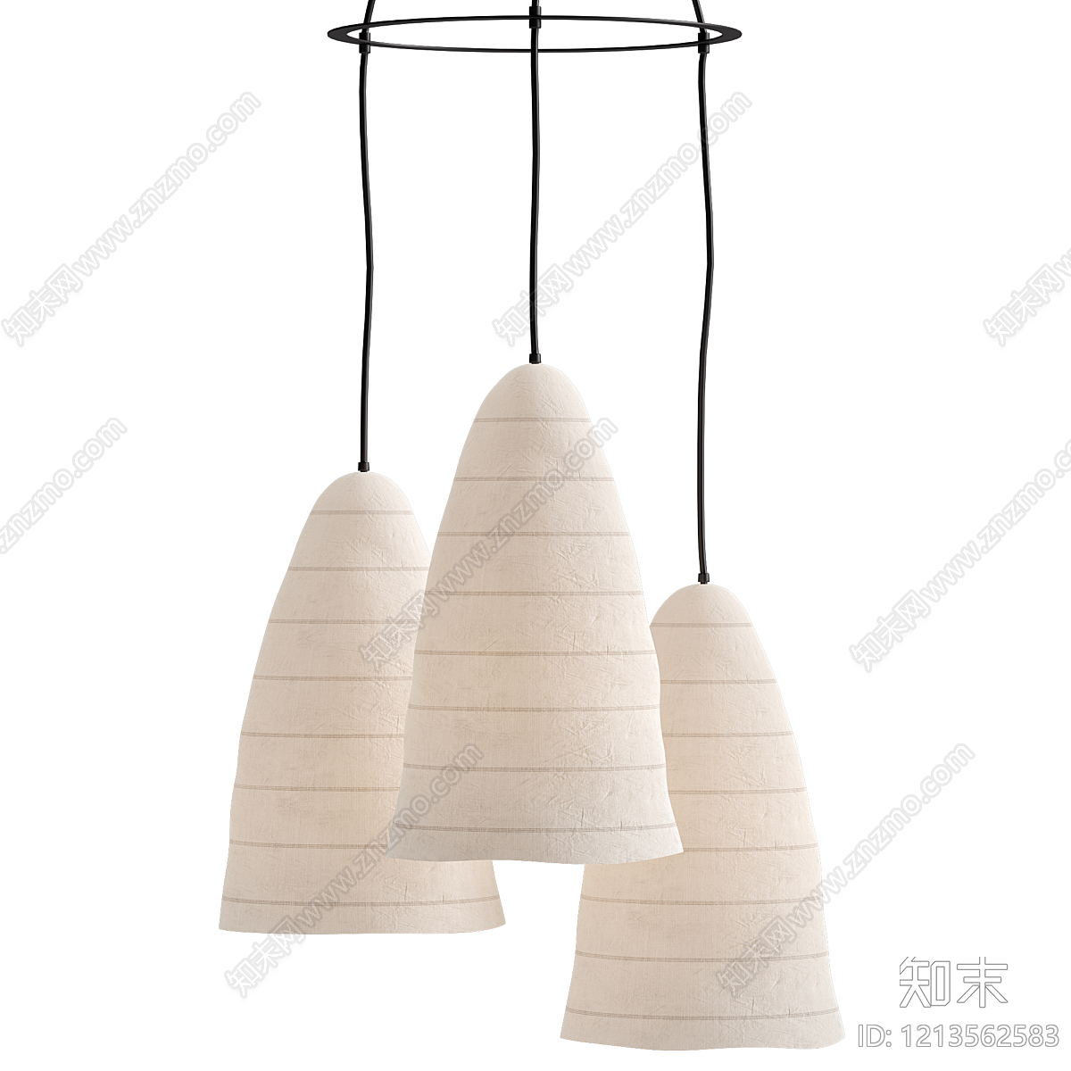 日式吊灯组合SU模型下载【ID:1213562583】