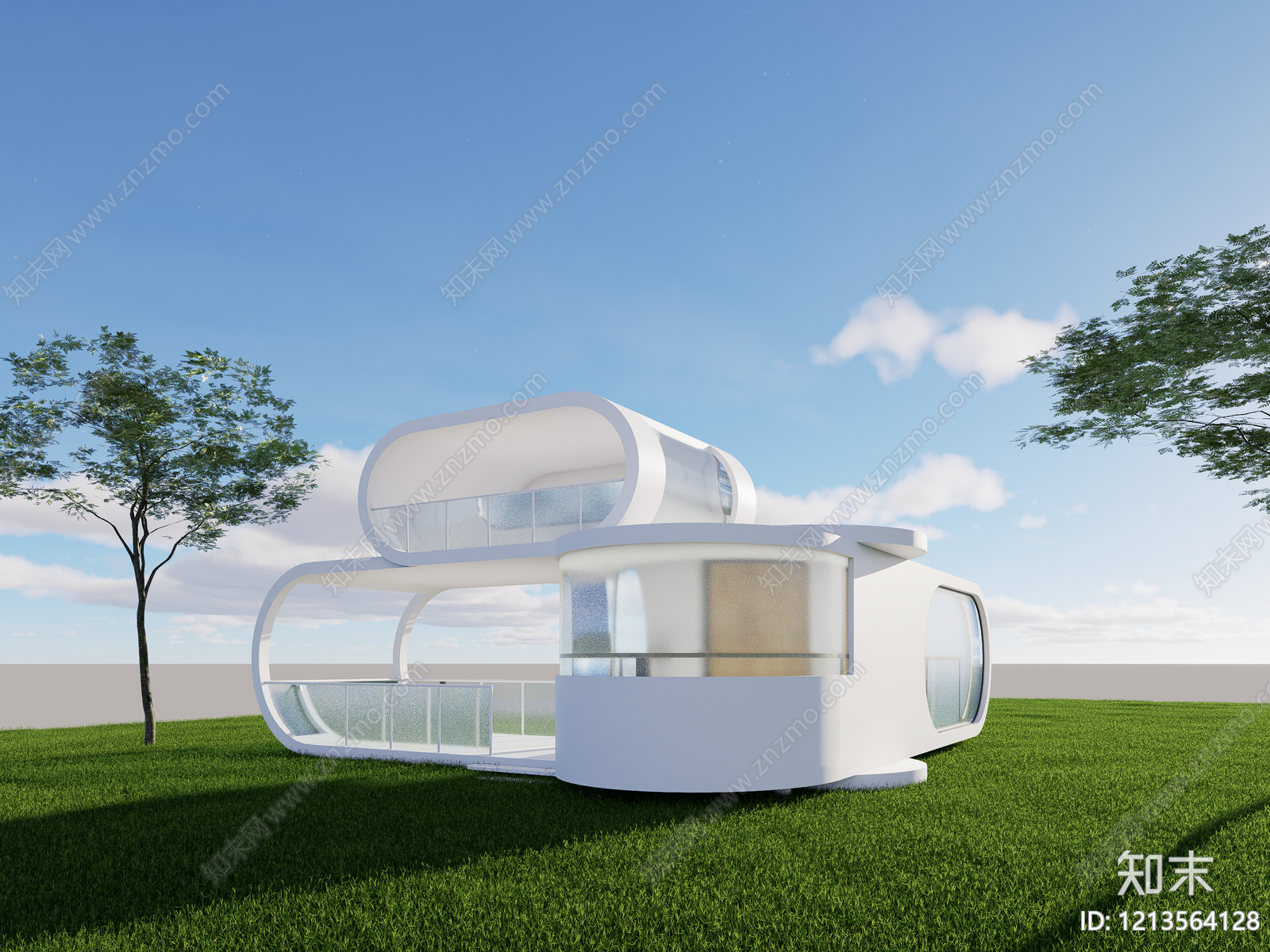 现代其他商业建筑SU模型下载【ID:1213564128】