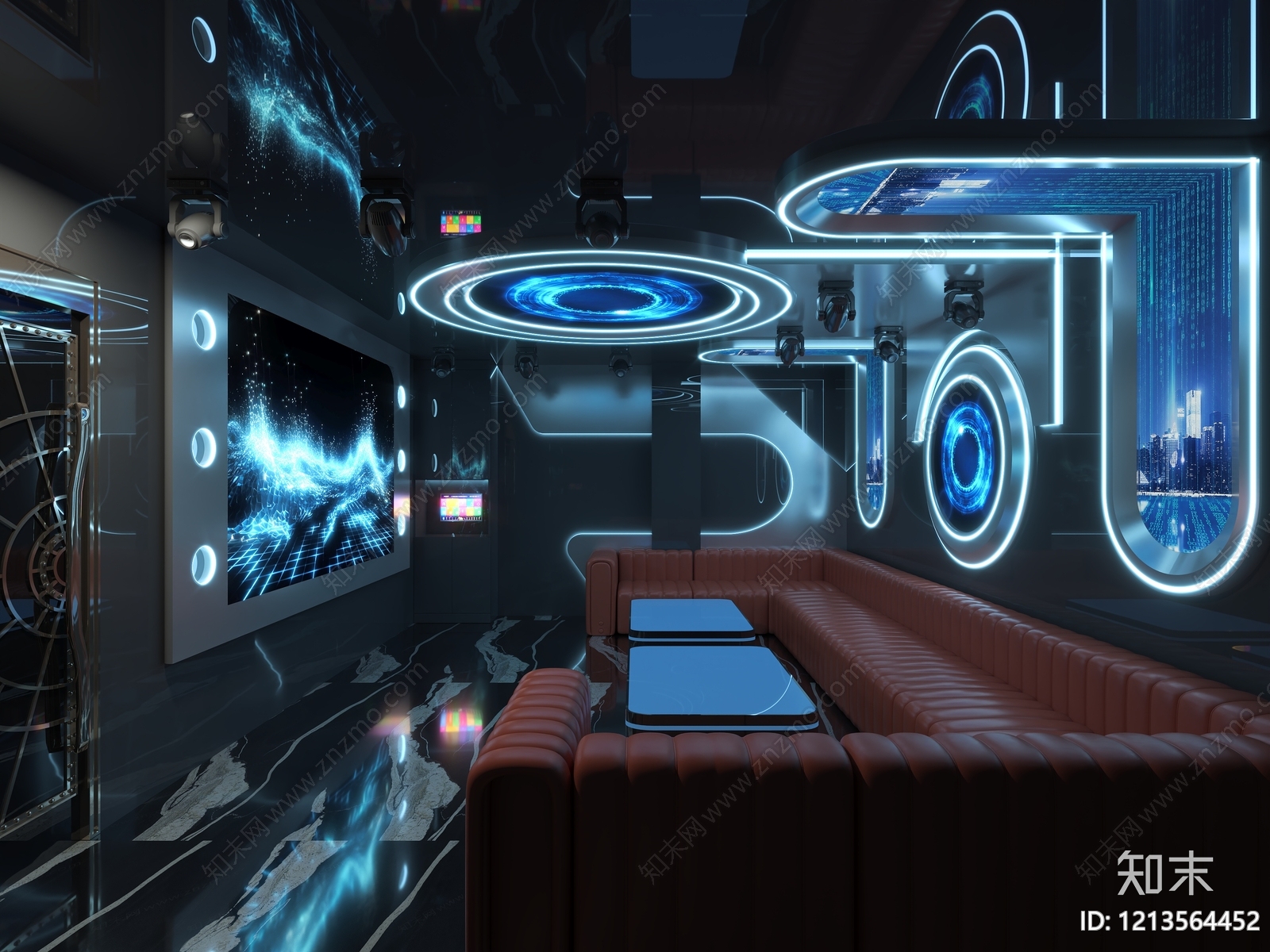 赛博朋克风KTV3D模型下载【ID:1213564452】