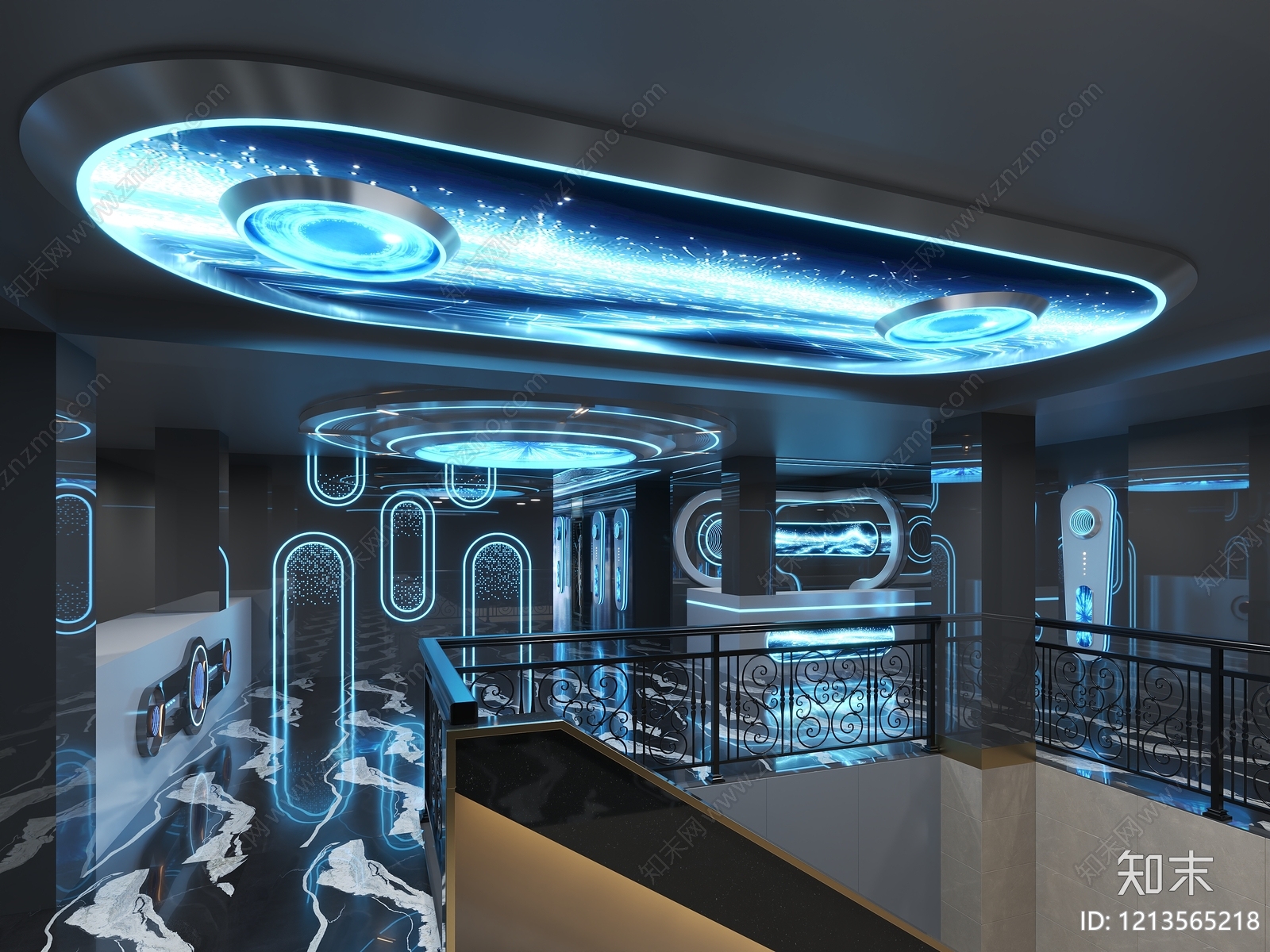 赛博朋克KTV3D模型下载【ID:1213565218】
