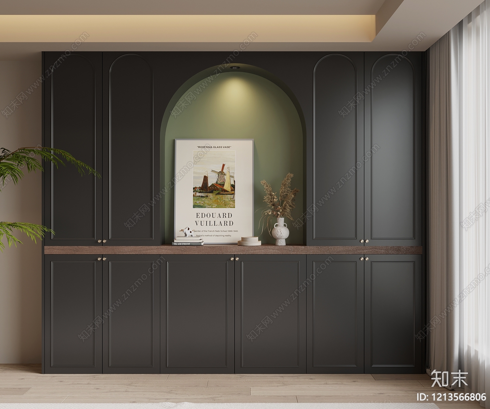 法式复古储物柜3D模型下载【ID:1213566806】