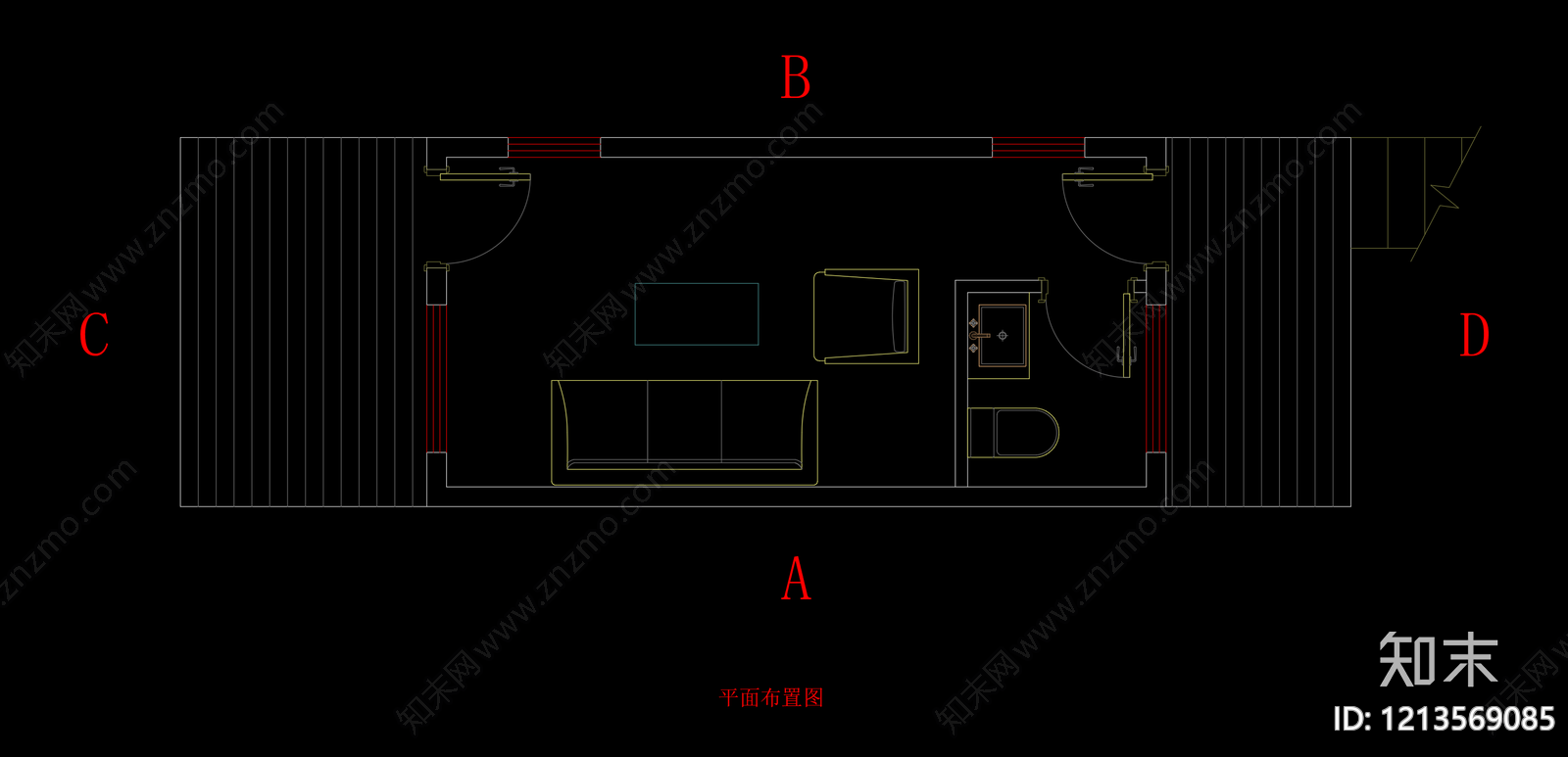 现代其他休闲娱乐空间cad施工图下载【ID:1213569085】