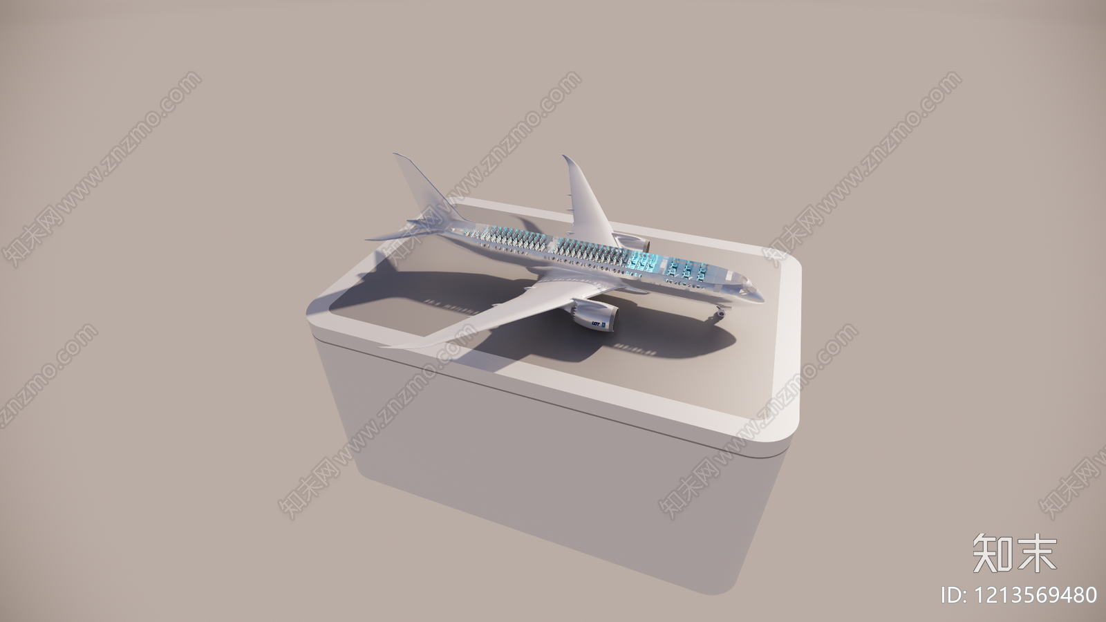 极简主义飞机SU模型下载【ID:1213569480】