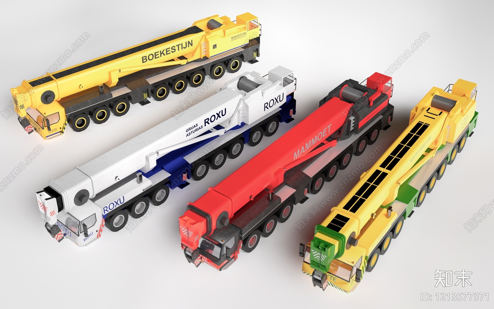 现代主义工程车SU模型下载【ID:1213577371】