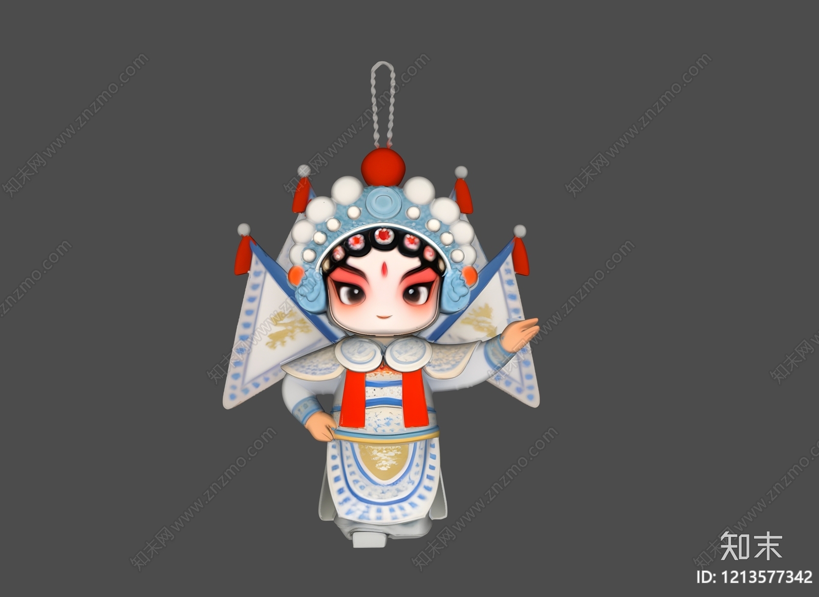 新中式挂件SU模型下载【ID:1213577342】