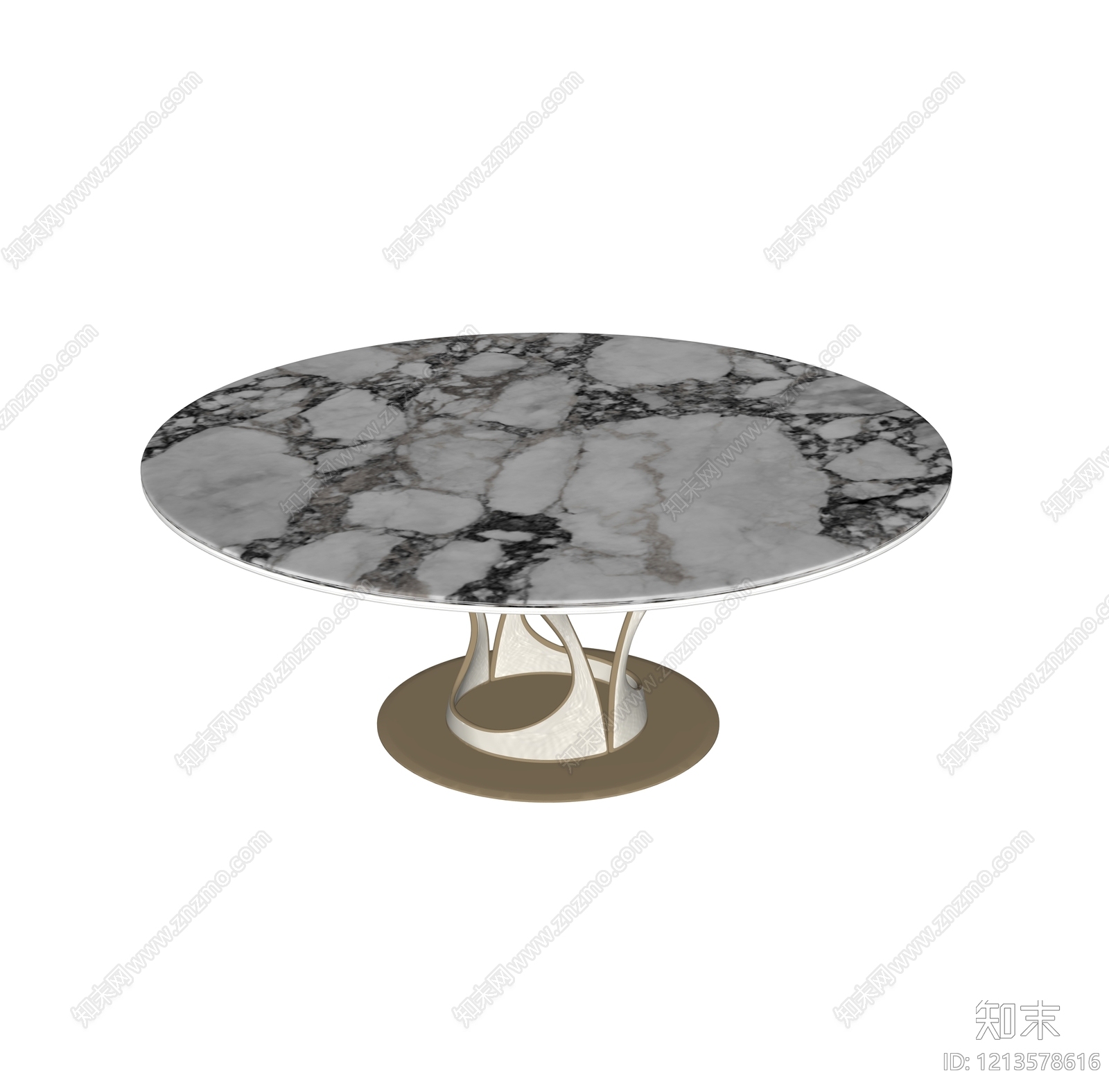 意式轻奢餐桌SU模型下载【ID:1213578616】