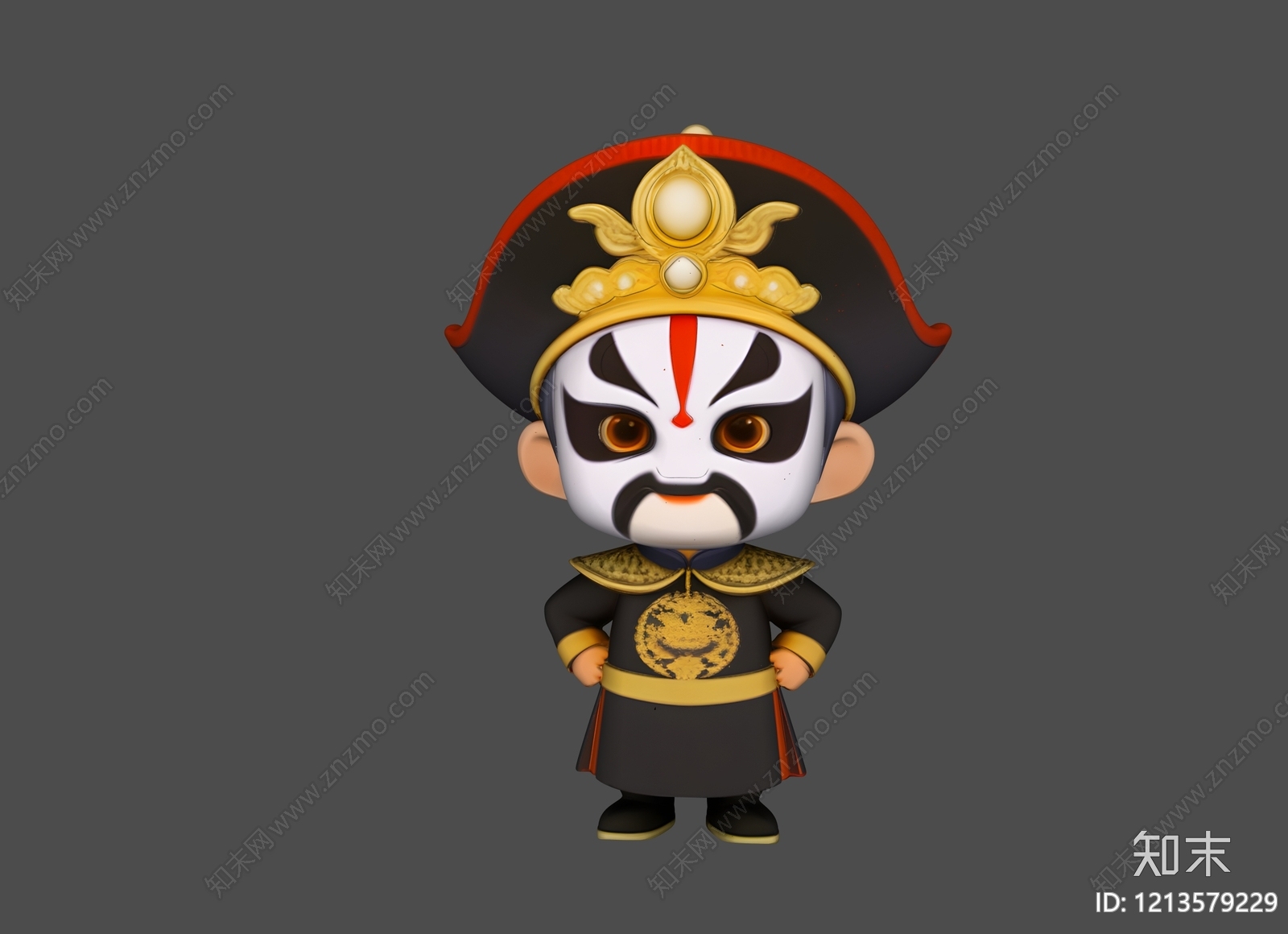 新中式虚拟人物SU模型下载【ID:1213579229】