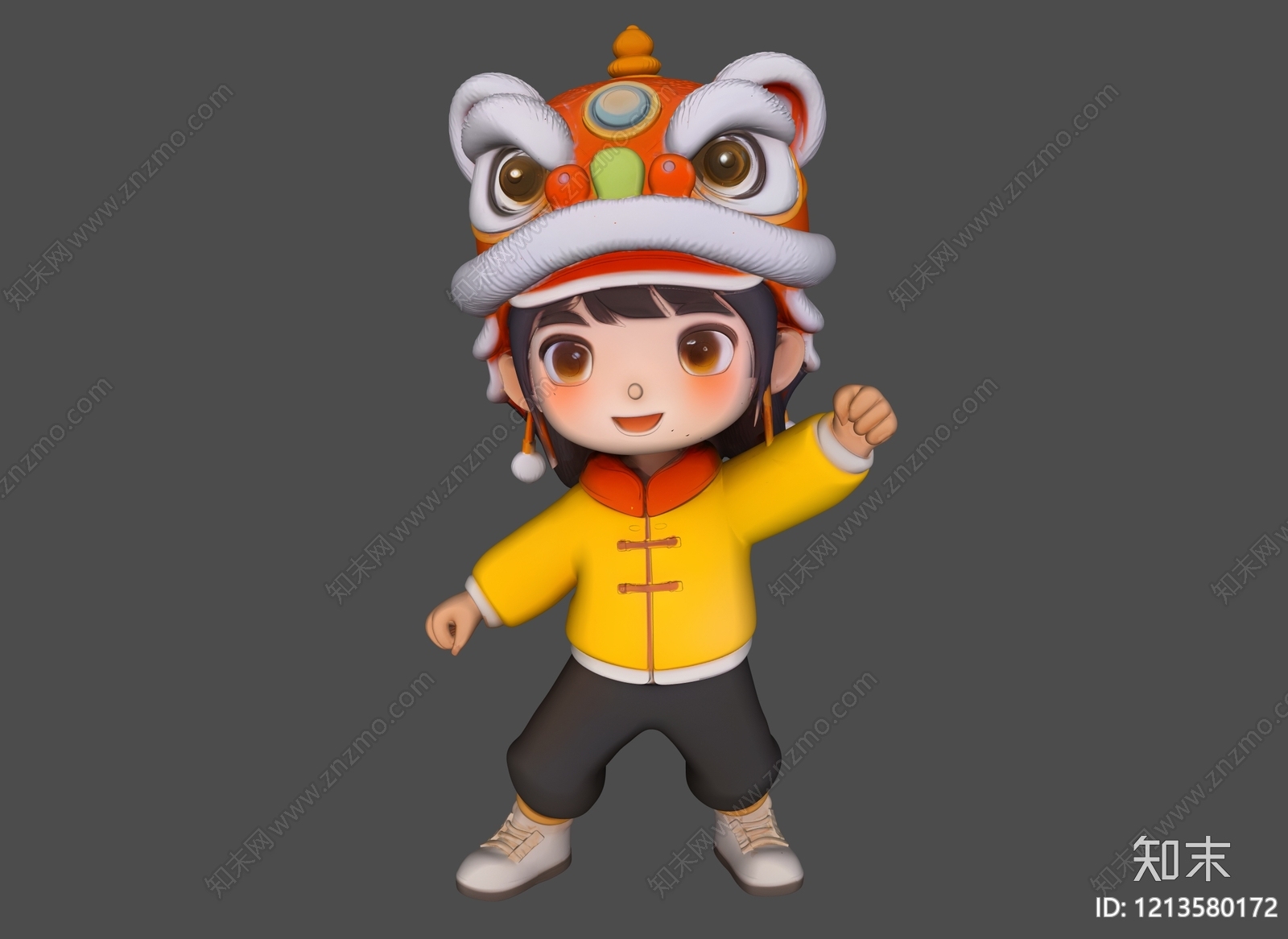 新中式虚拟人物SU模型下载【ID:1213580172】