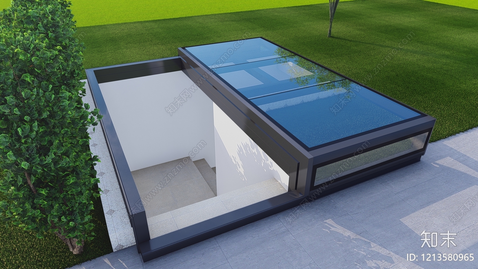 极简主义天窗SU模型下载【ID:1213580965】