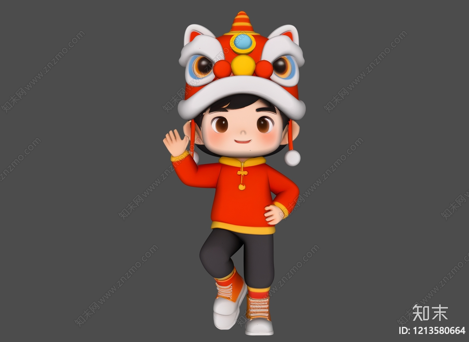 新中式虚拟人物SU模型下载【ID:1213580664】