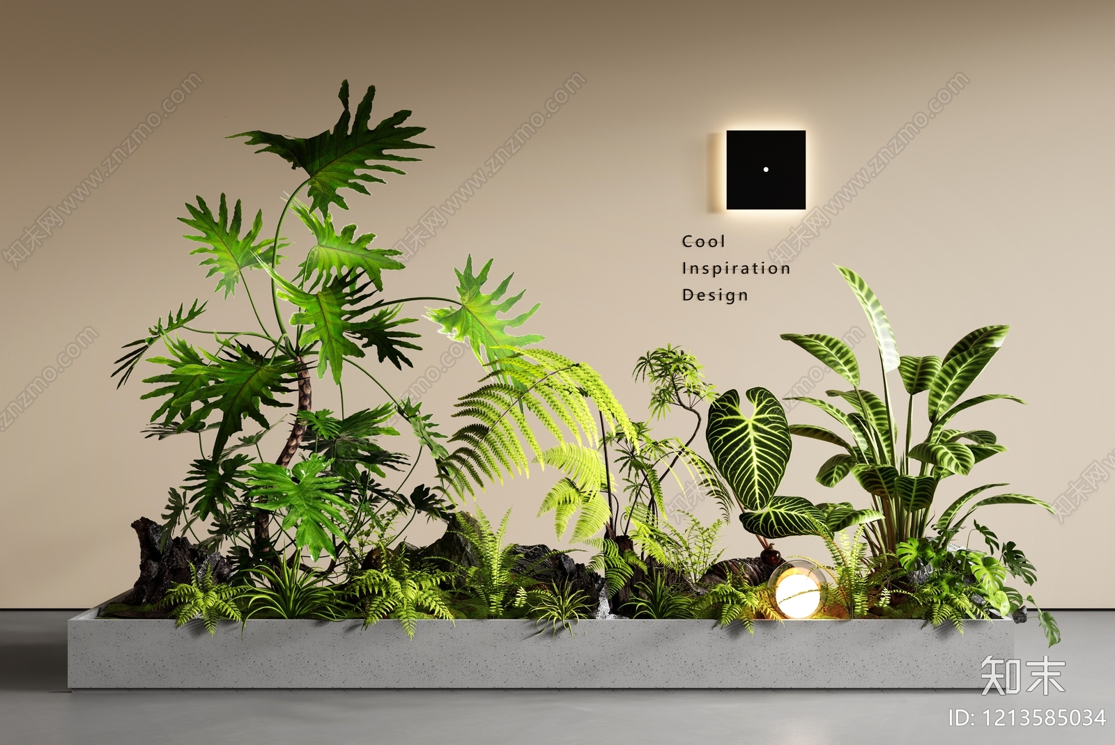 现代简约室内景观3D模型下载【ID:1213585034】