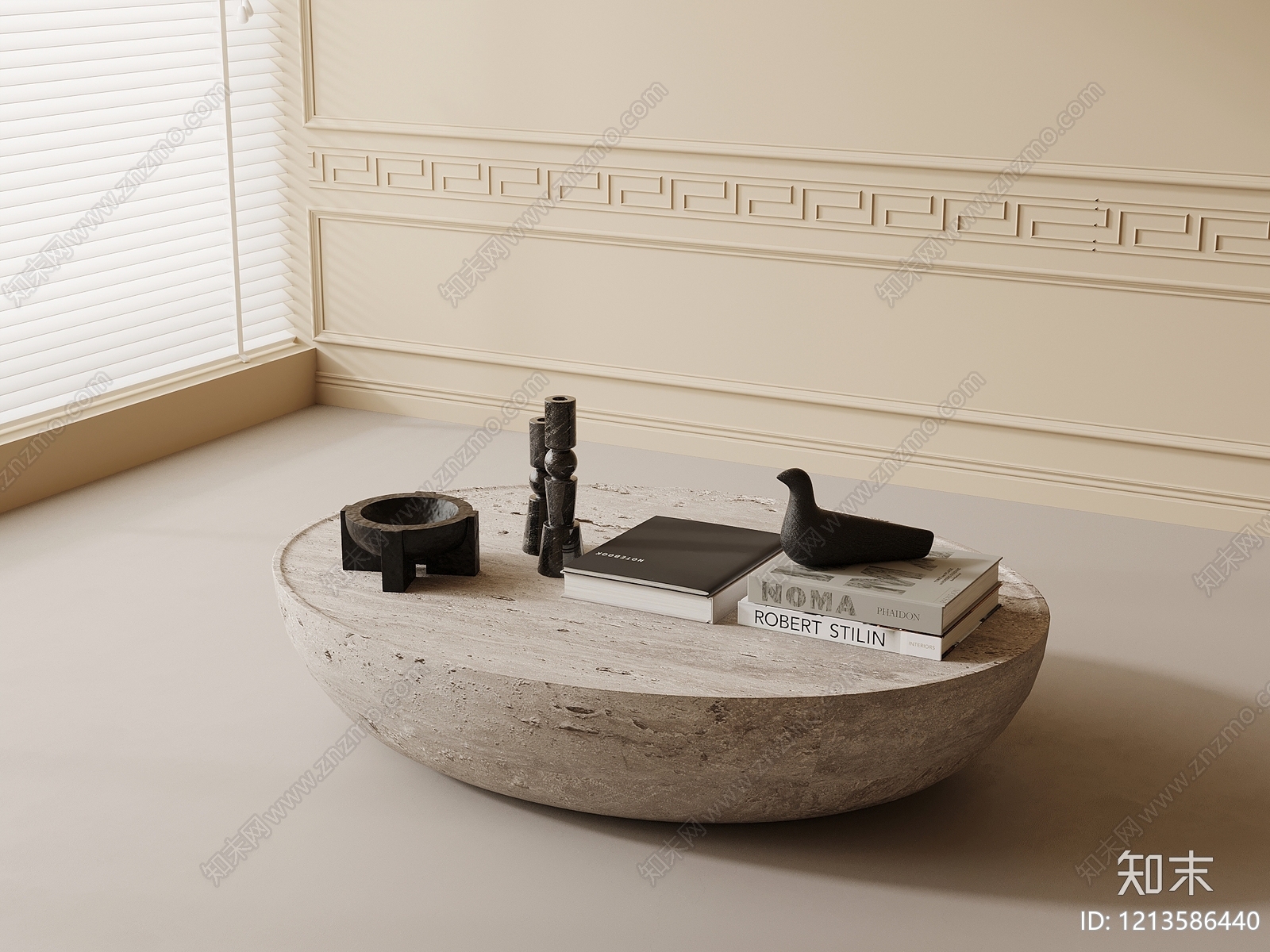 现代茶几SU模型下载【ID:1213586440】