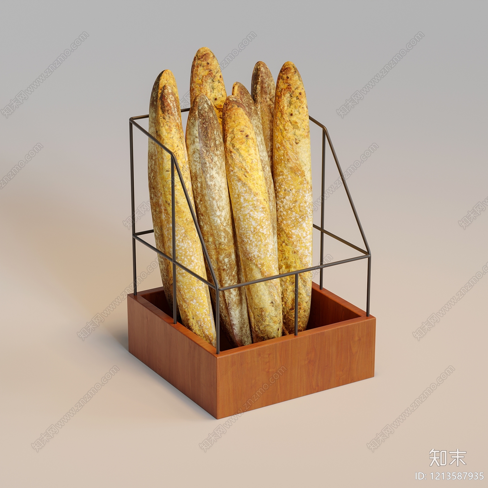 现代简约甜品面包SU模型下载【ID:1213587935】