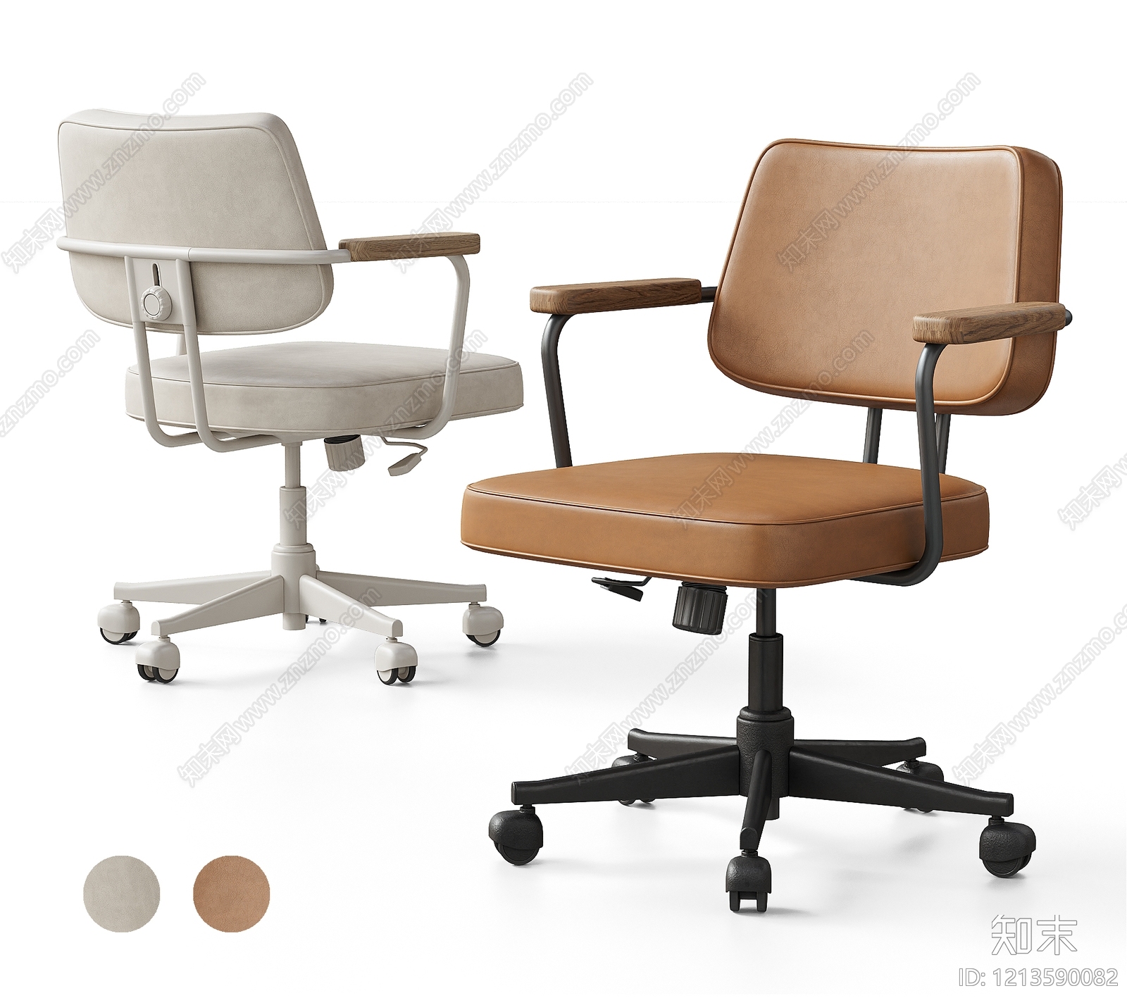 现代简约办公椅3D模型下载【ID:1213590082】