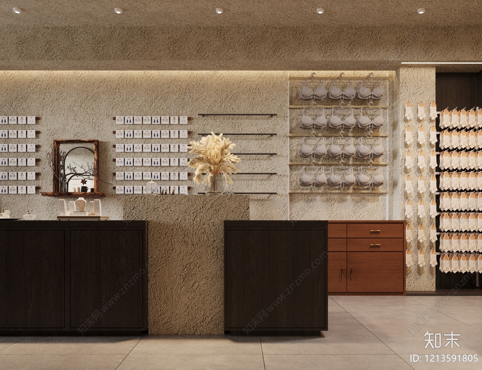 奶油风其他商业空间3D模型下载【ID:1213591805】