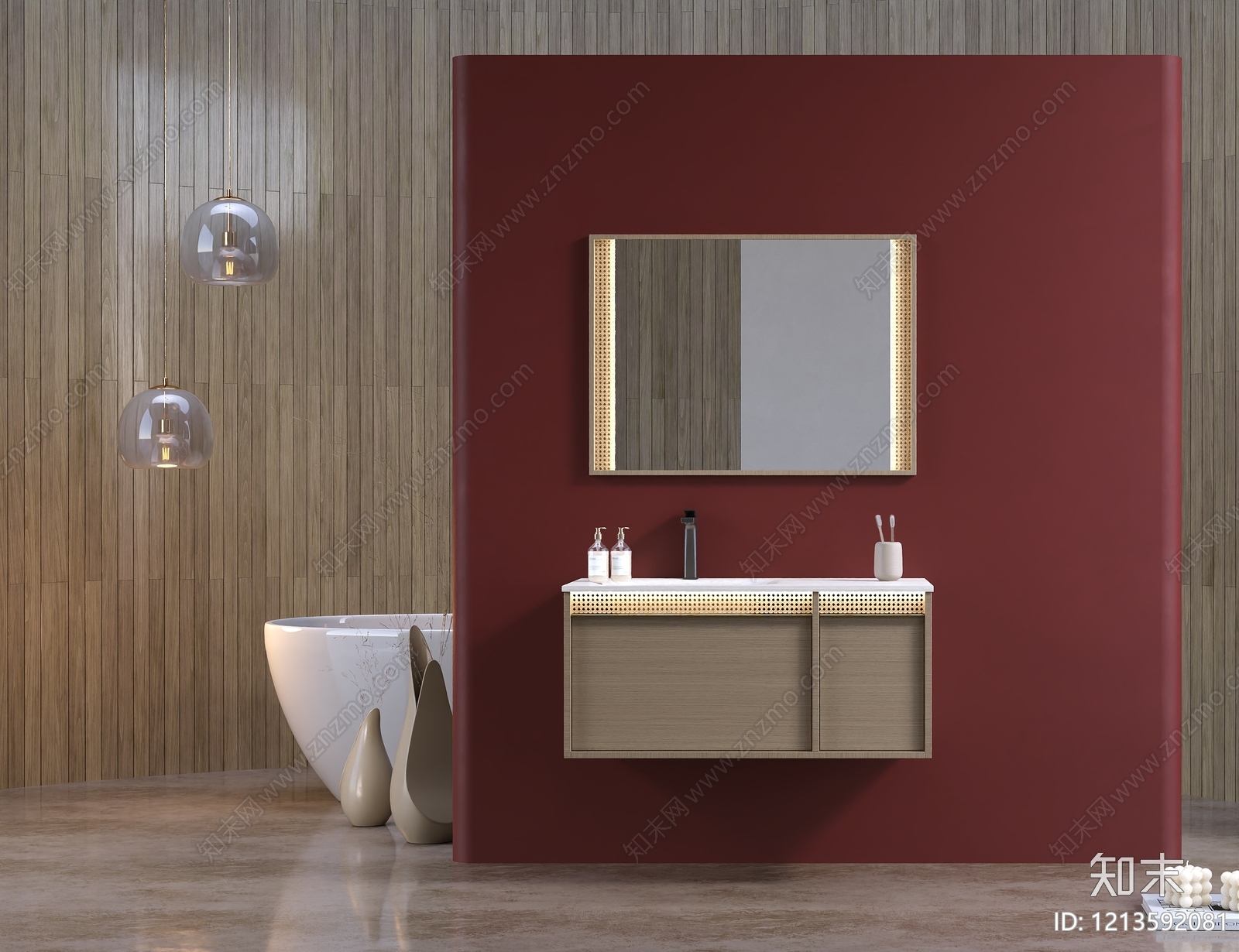 现代简约卫生间3D模型下载【ID:1213592081】