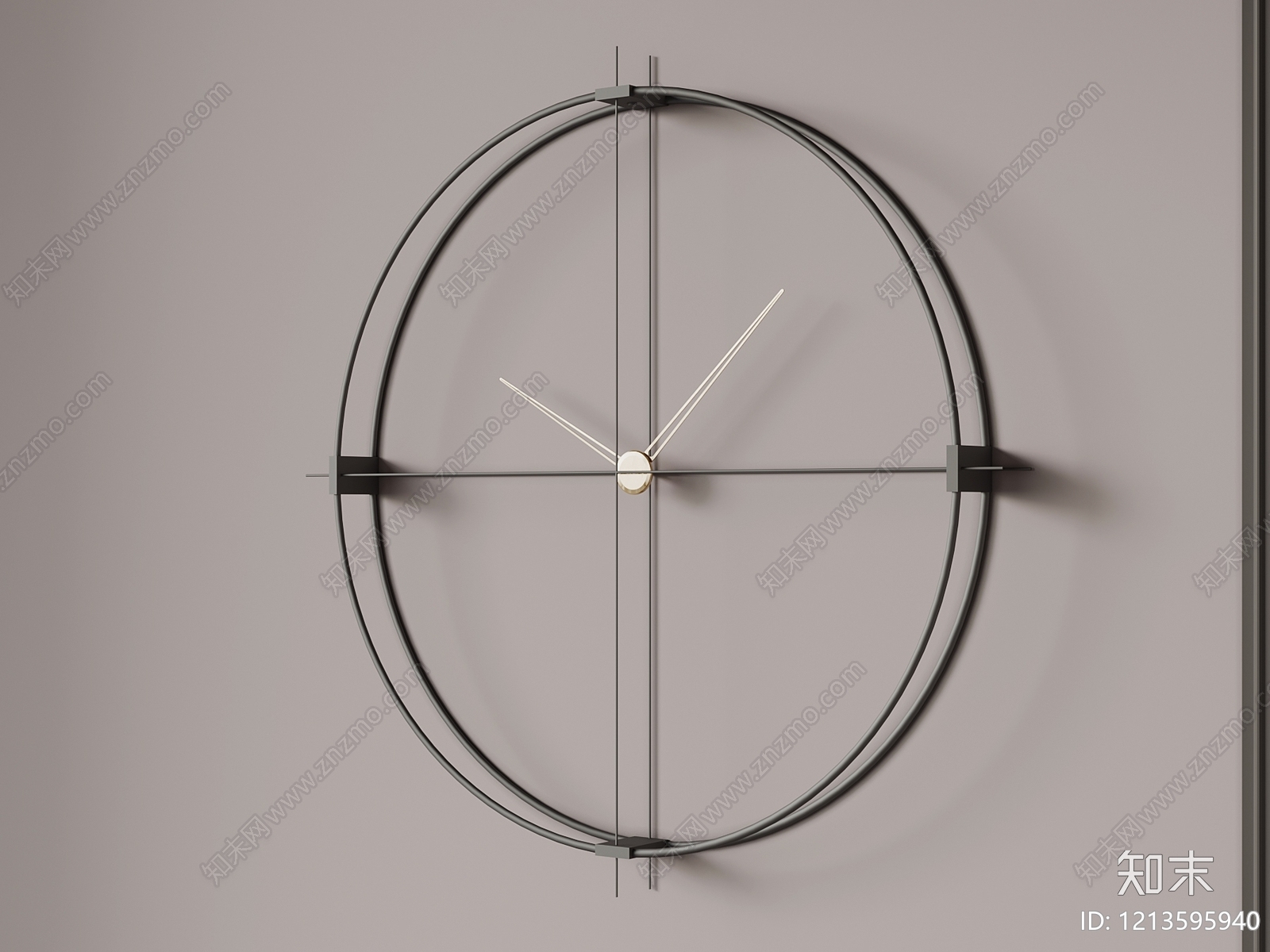 现代钟表SU模型下载【ID:1213595940】