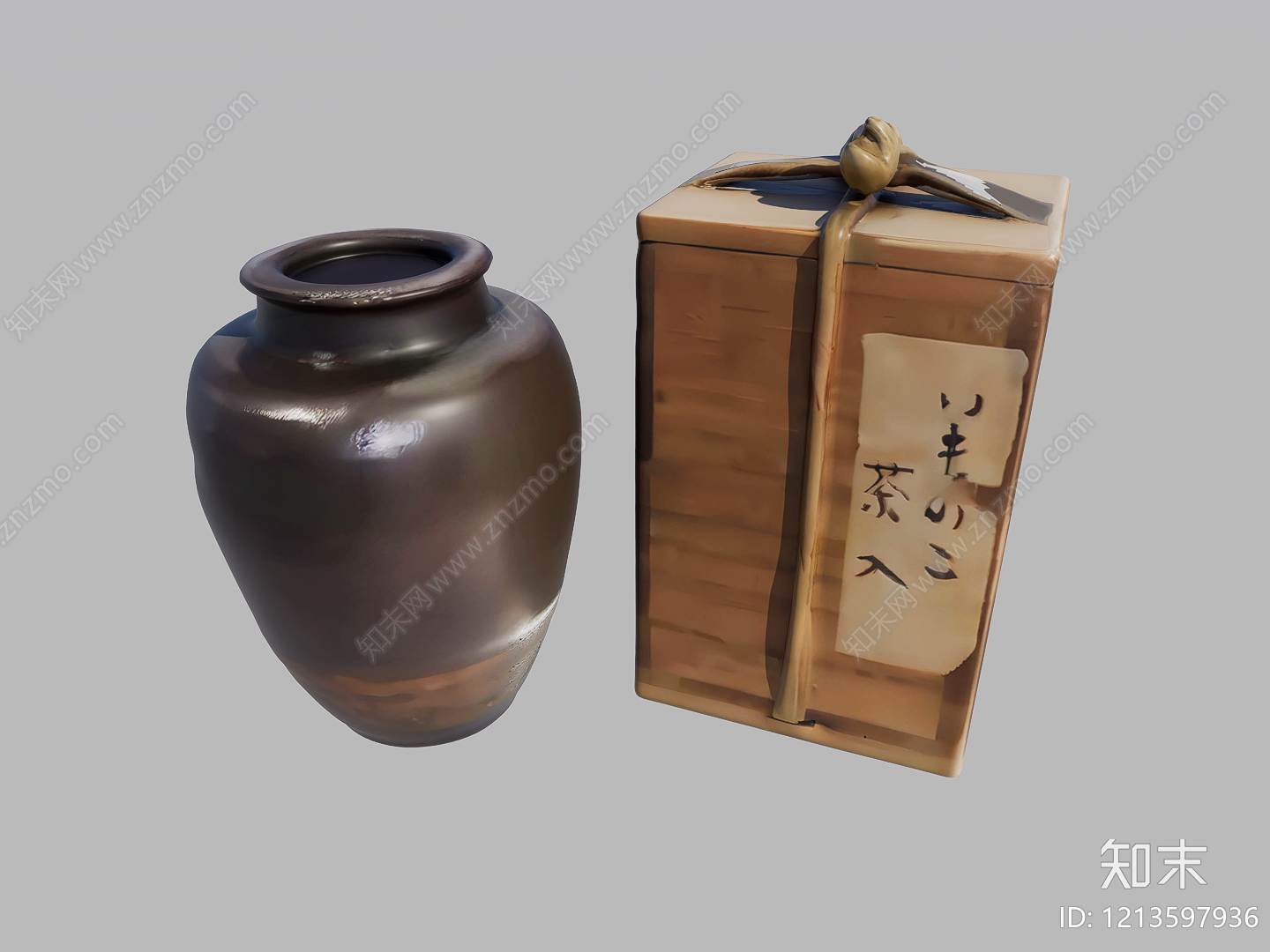 日式雕塑摆件SU模型下载【ID:1213597936】