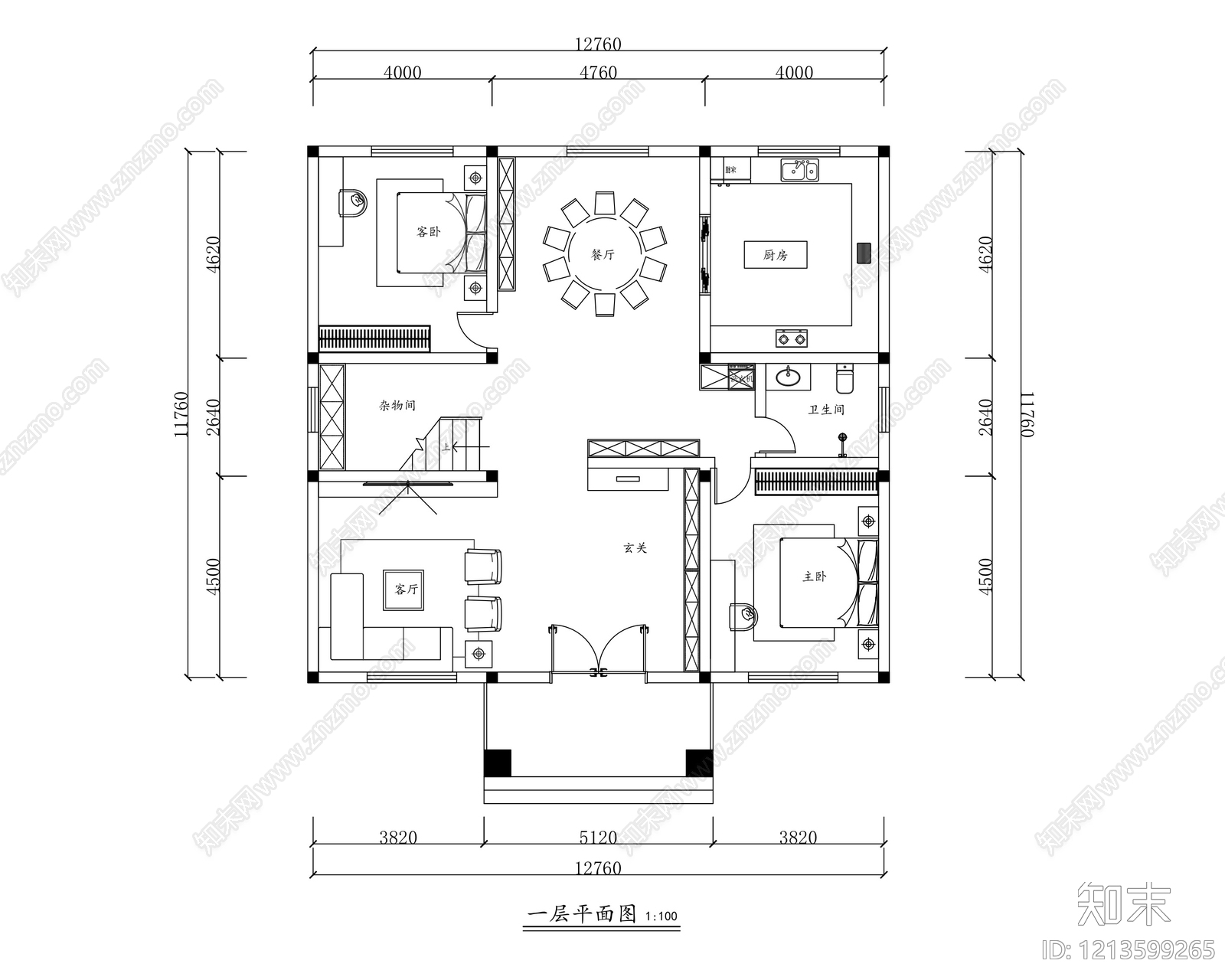 平面布置图施工图下载【ID:1213599265】