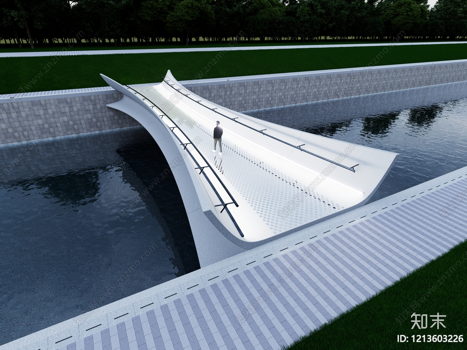极简主义天桥SU模型下载【ID:1213603128】