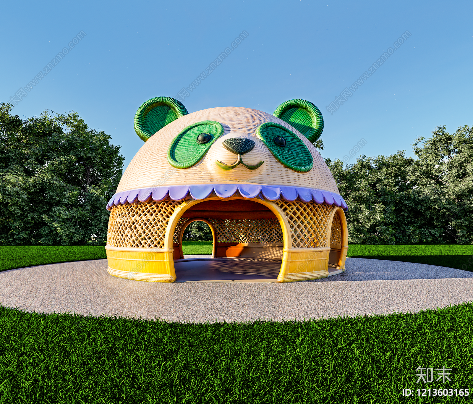 童趣仿生其他景观小建筑SU模型下载【ID:1213603165】