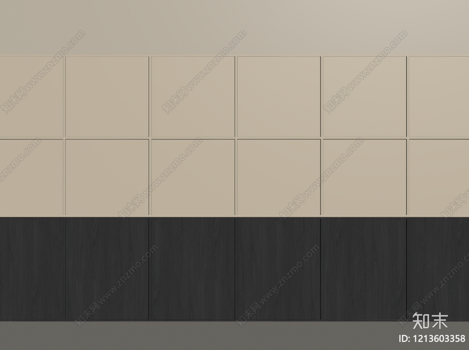 极简背景墙SU模型下载【ID:1213603358】