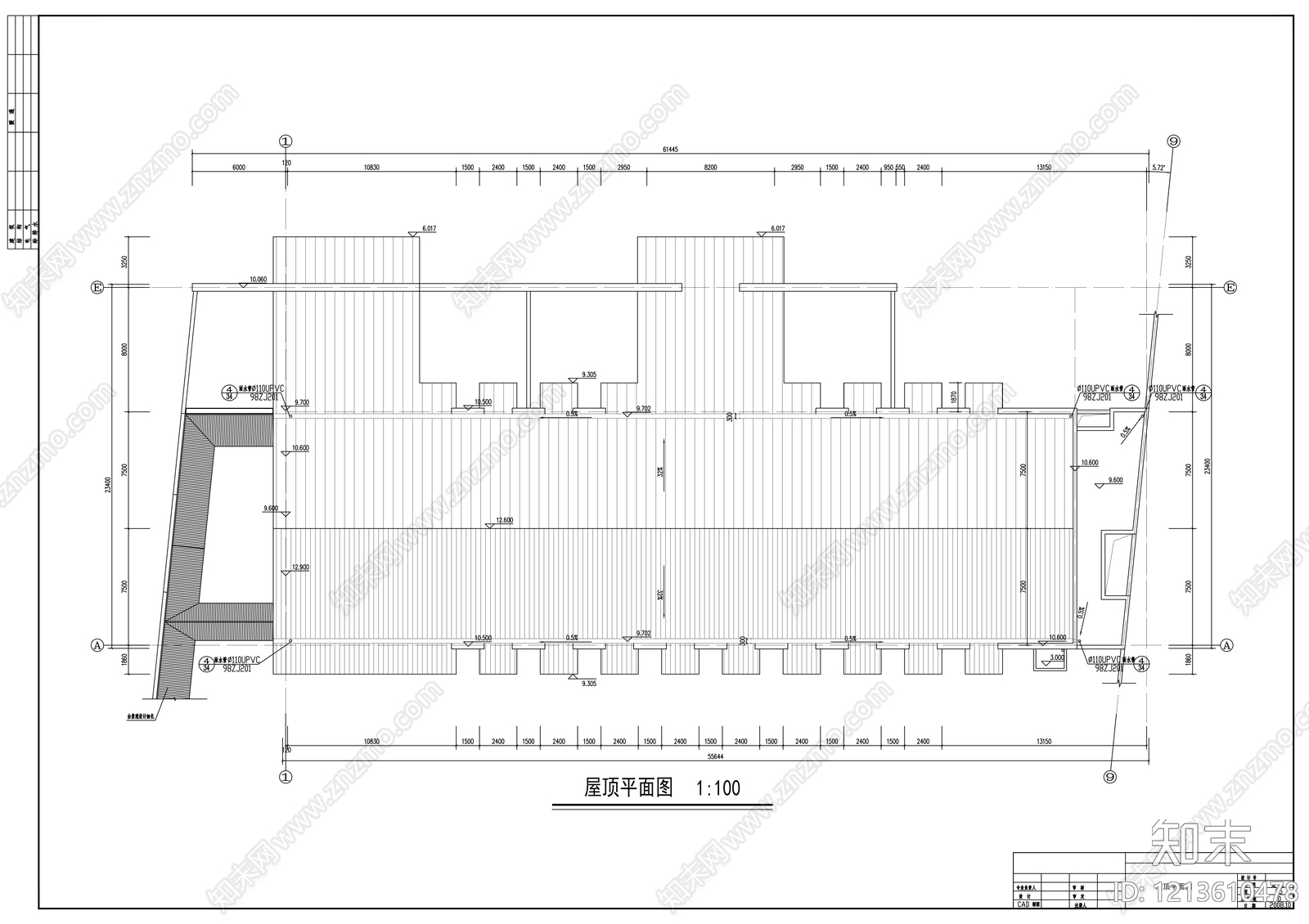 新中式产业园建筑cad施工图下载【ID:1213610478】
