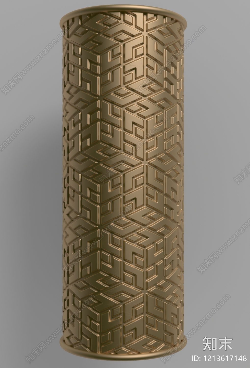 新中式柱子3D模型下载【ID:1213617148】