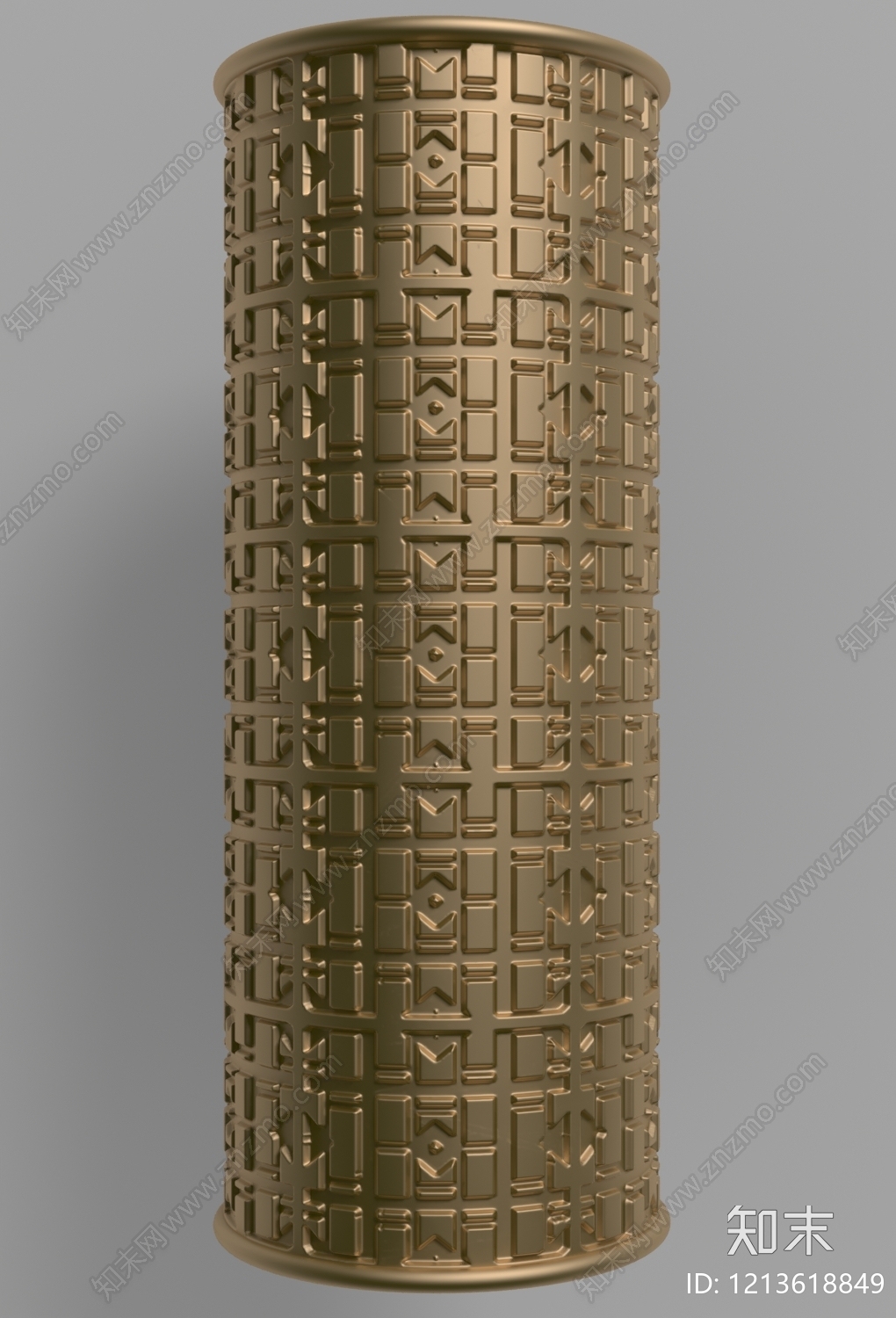 新中式柱子3D模型下载【ID:1213618849】