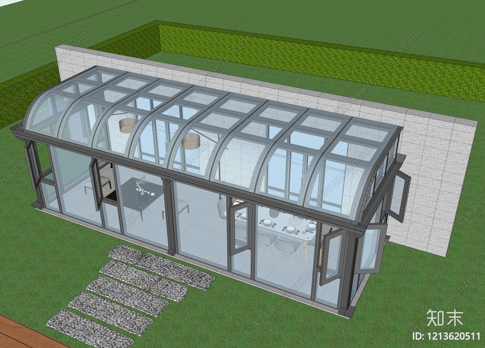 现代简约其他景观小建筑SU模型下载【ID:1213620511】
