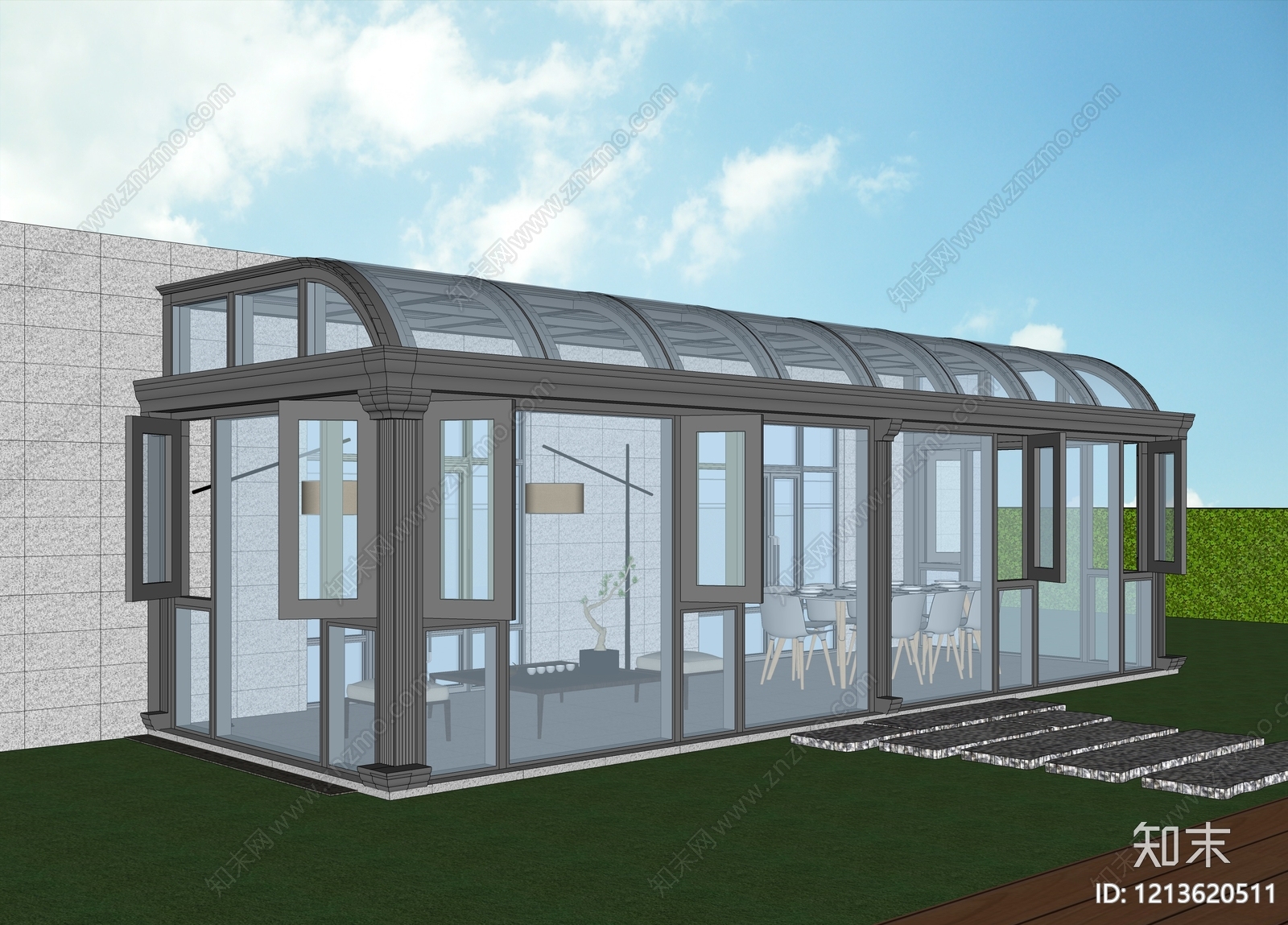 现代简约其他景观小建筑SU模型下载【ID:1213620511】