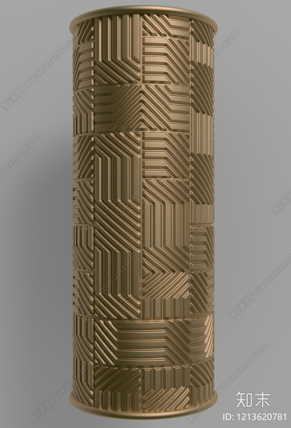 现代轻奢柱子3D模型下载【ID:1213620781】