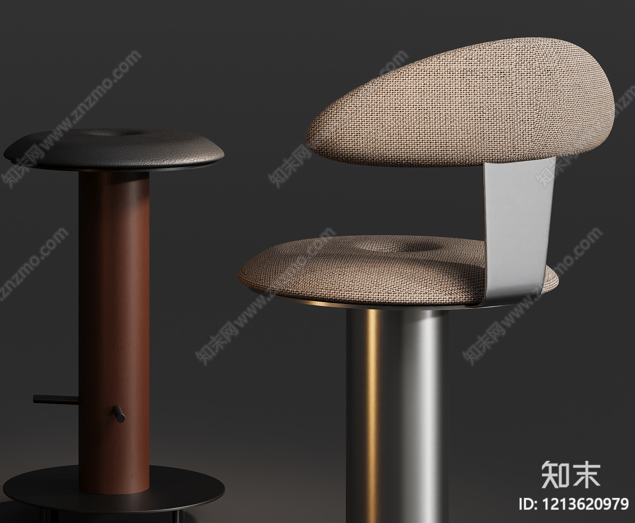 极简主义吧椅3D模型下载【ID:1213620956】