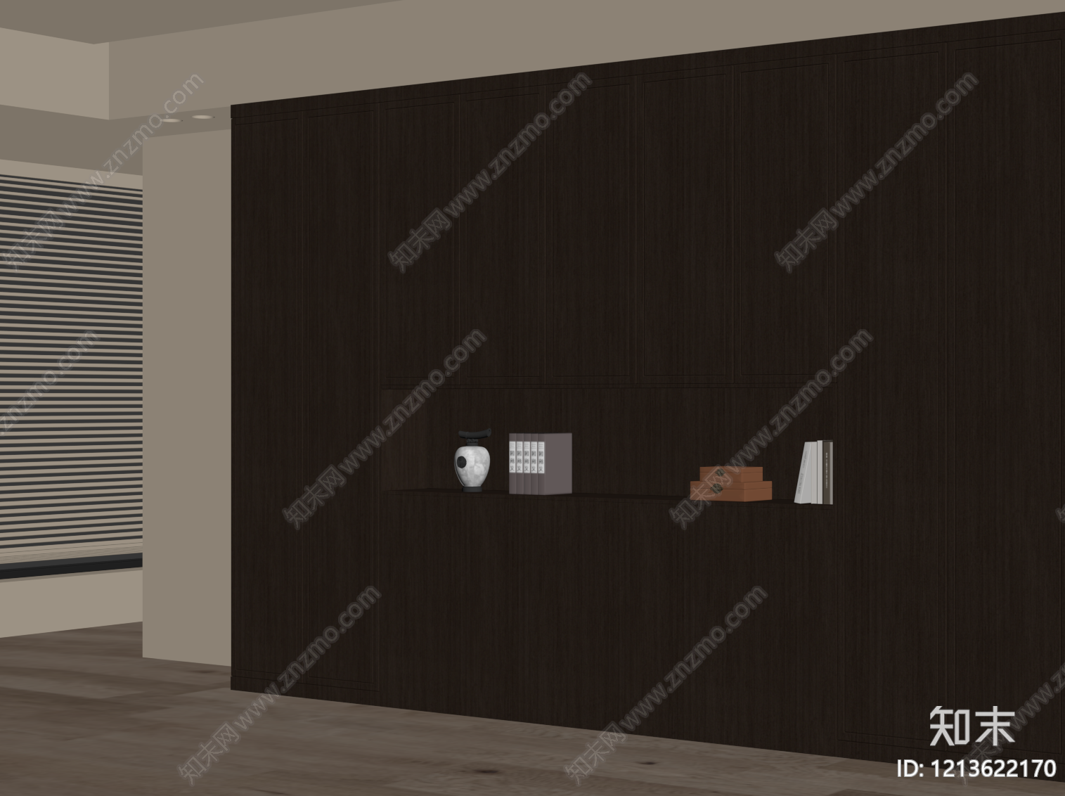 现代简约储物柜SU模型下载【ID:1213622170】