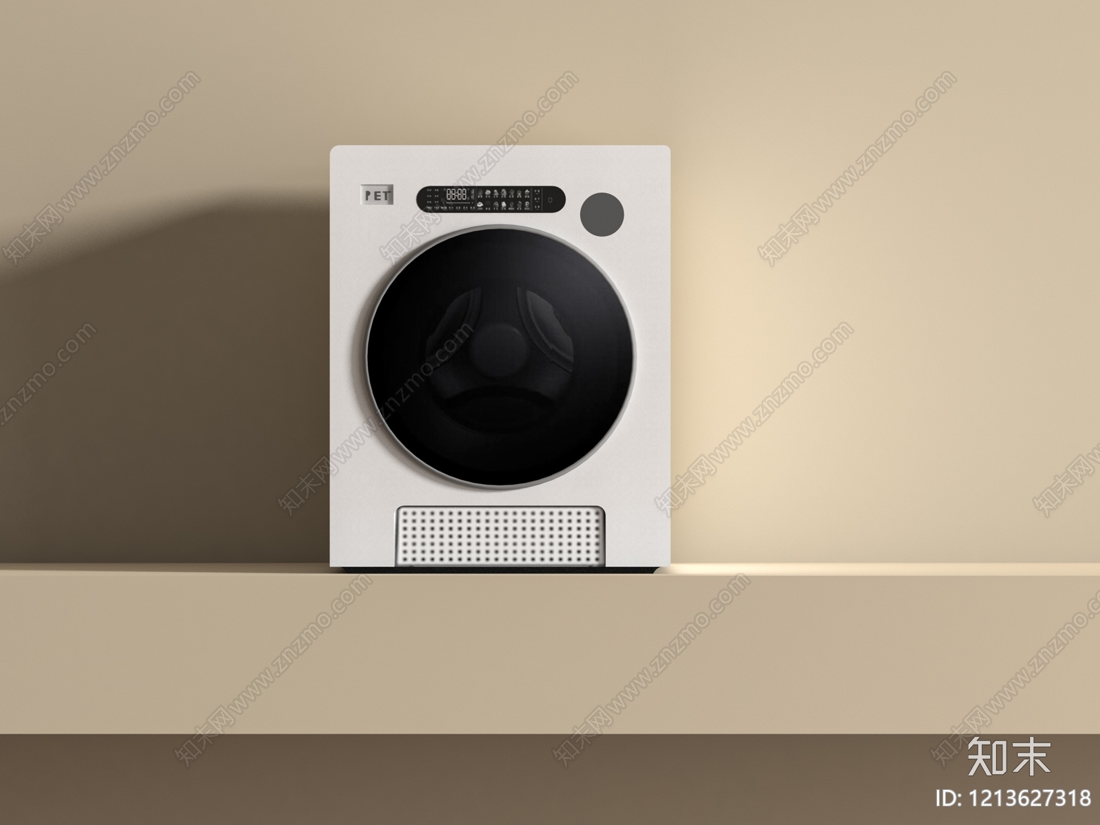 迷你洗衣机SU模型下载【ID:1213627318】