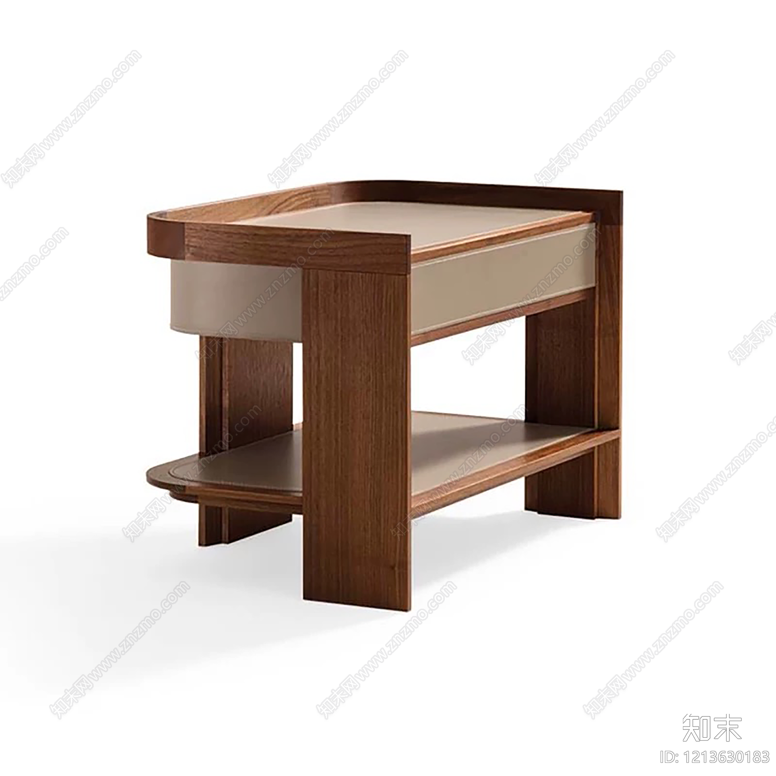 中古风床头柜3D模型下载【ID:1213630183】