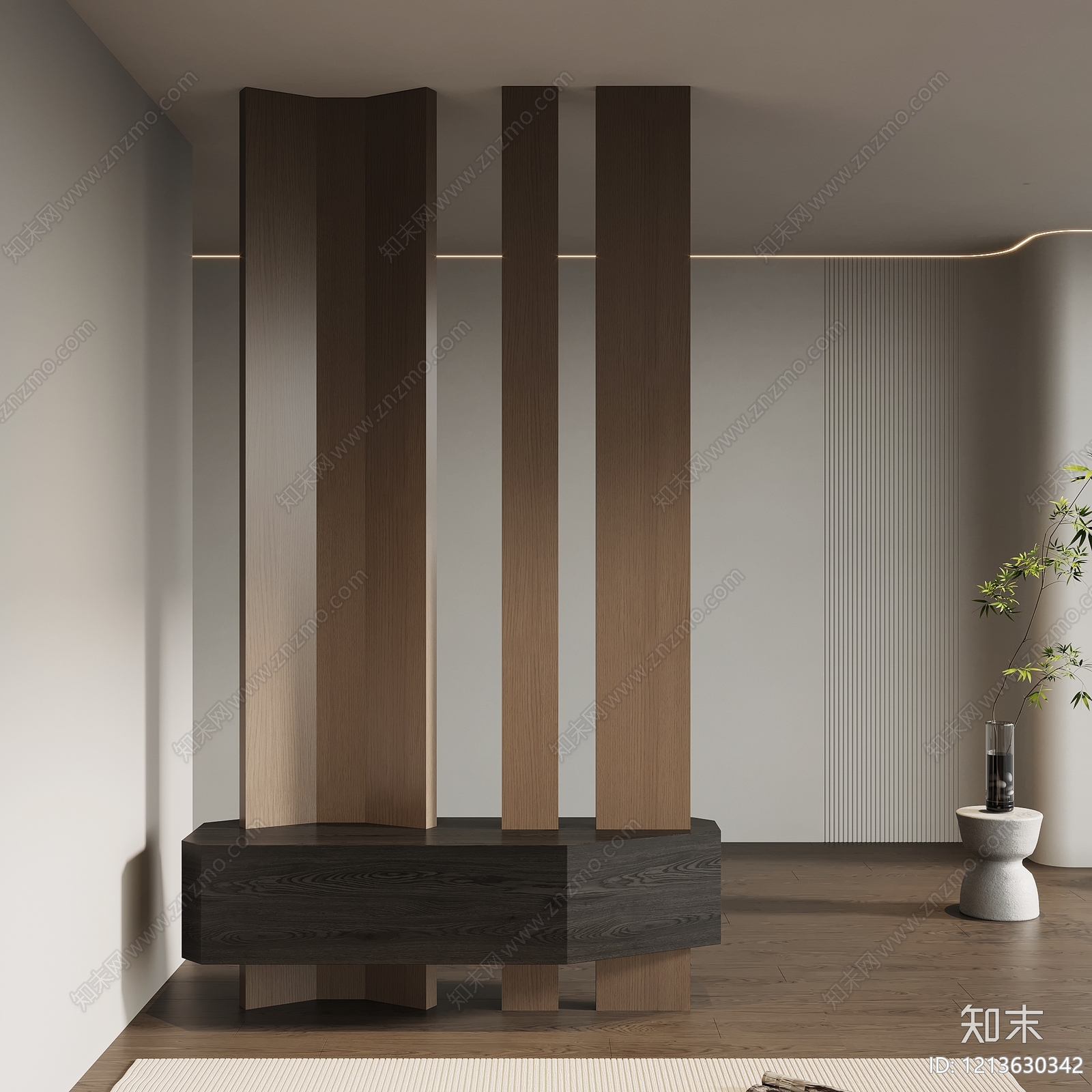 极简玄关SU模型下载【ID:1213630342】