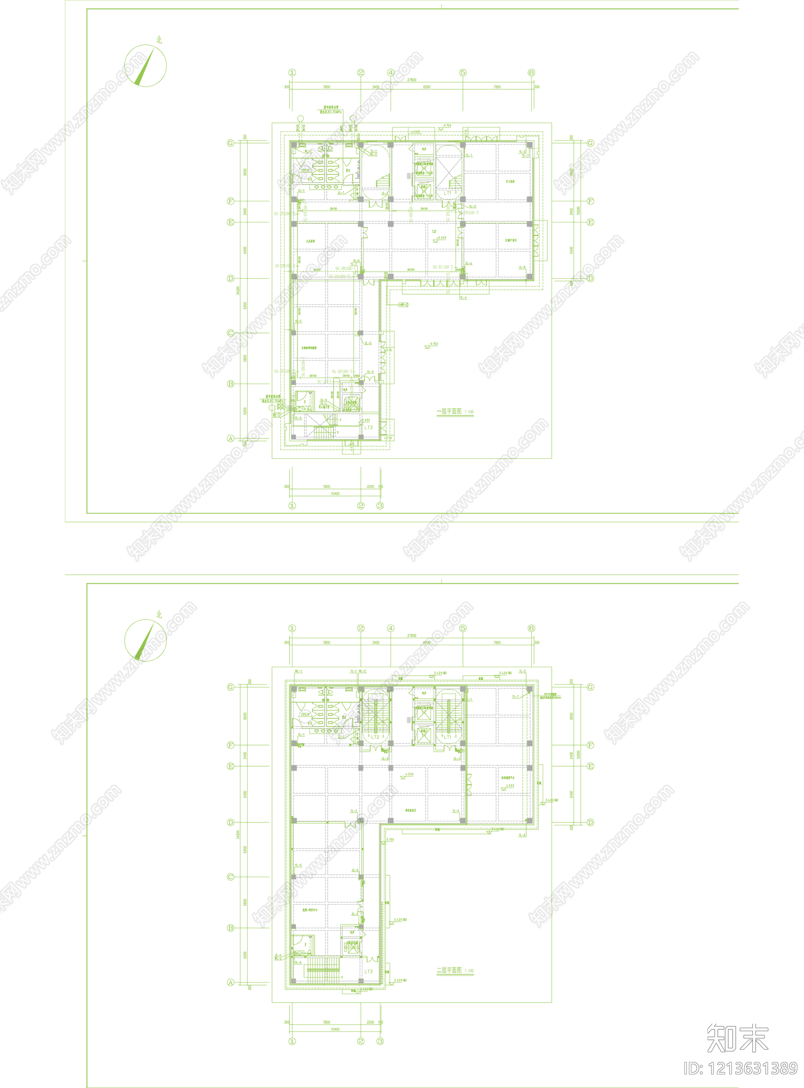 消防给水系统cad施工图下载【ID:1213631389】