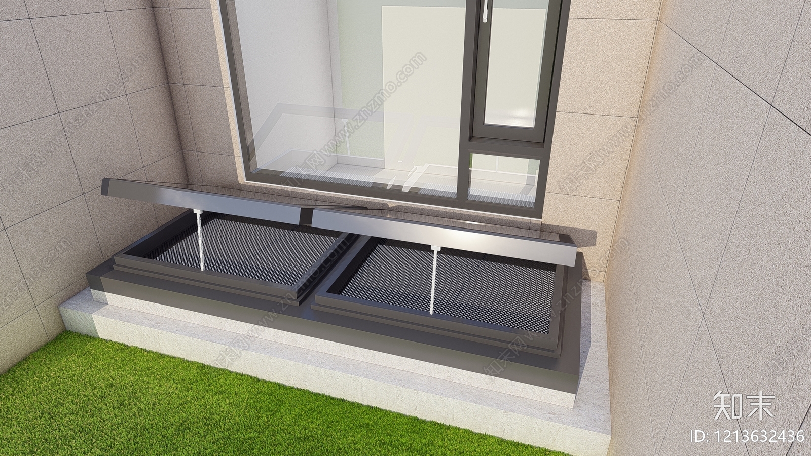 现代极简天窗SU模型下载【ID:1213632436】