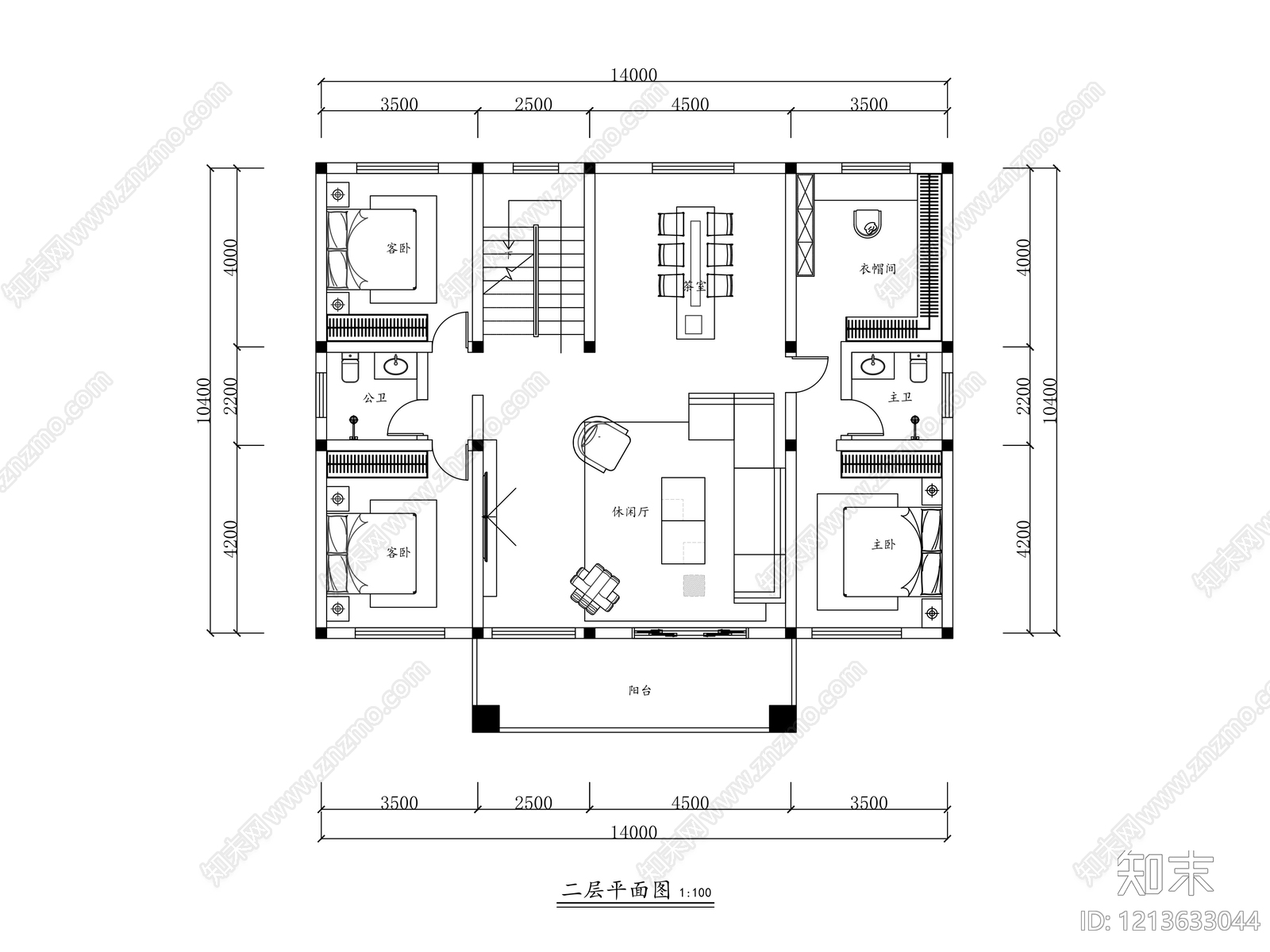 别墅cad施工图下载【ID:1213633044】