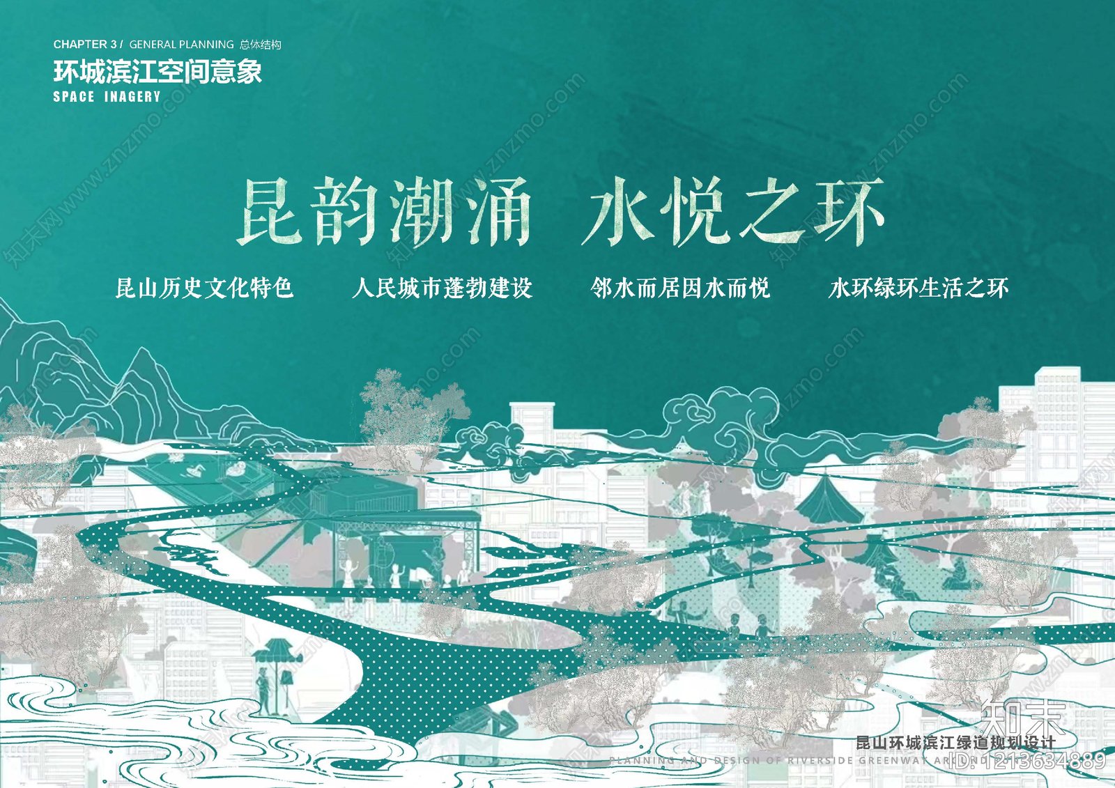 现代滨水公园景观下载【ID:1213634889】