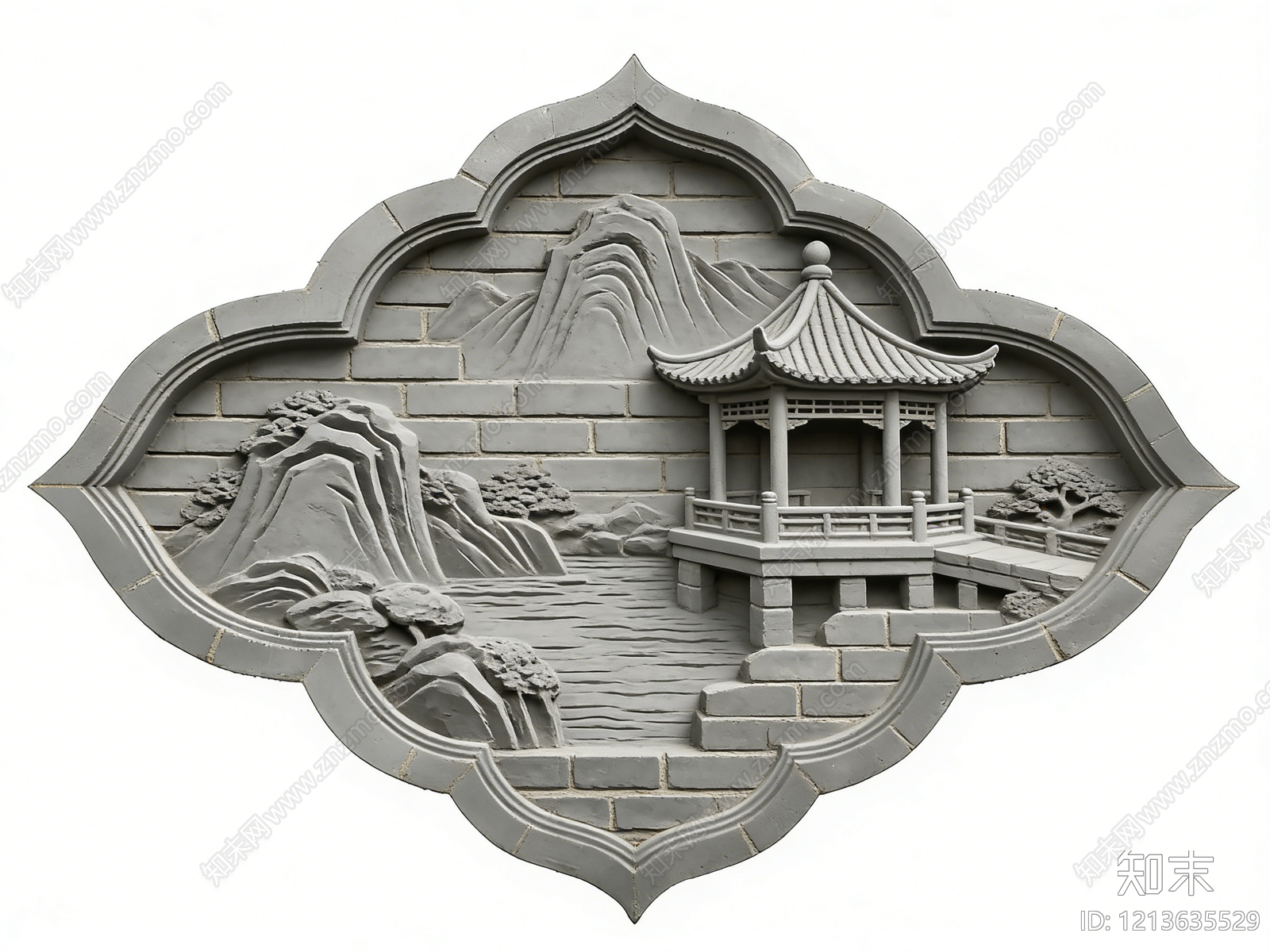 中式石雕贴图下载【ID:1213635529】